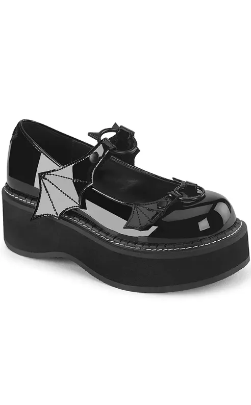 EMILY-23 Black Patent Mary Janes (AU Stock)