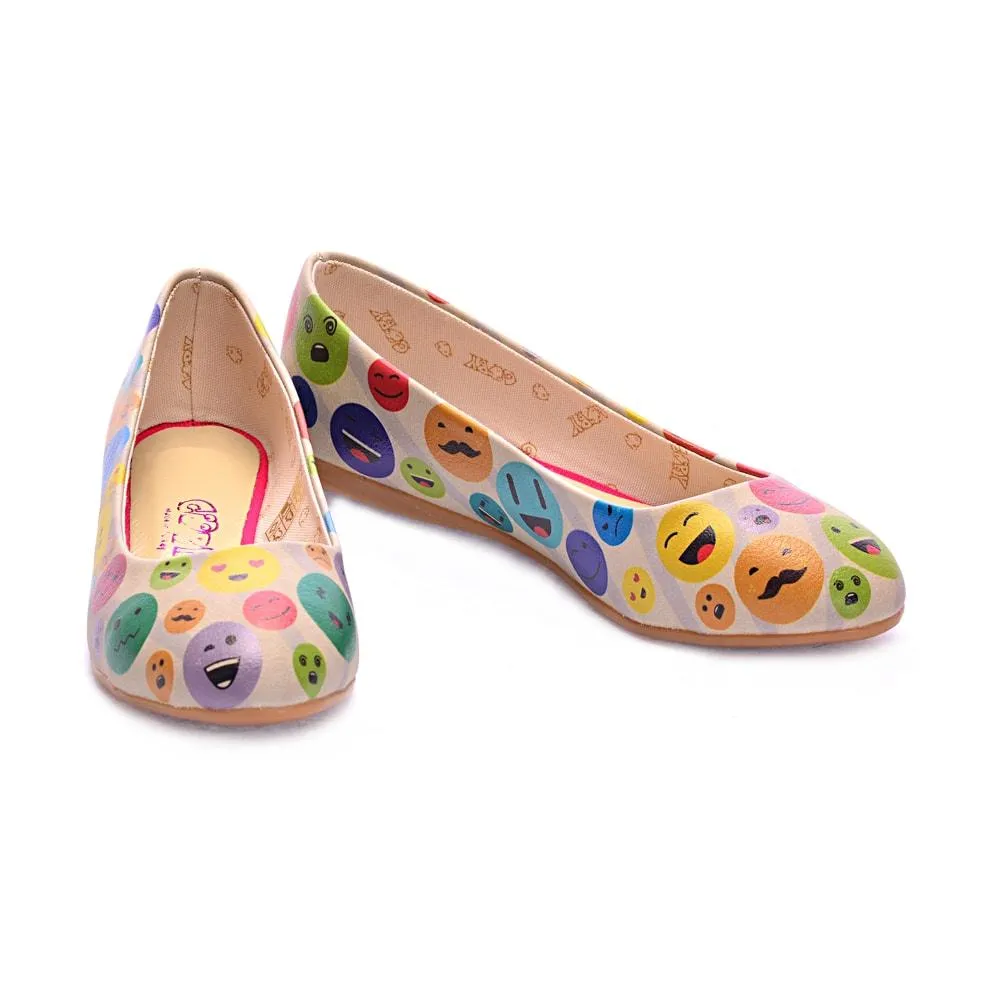 Emoji Ballerinas Shoes 1084