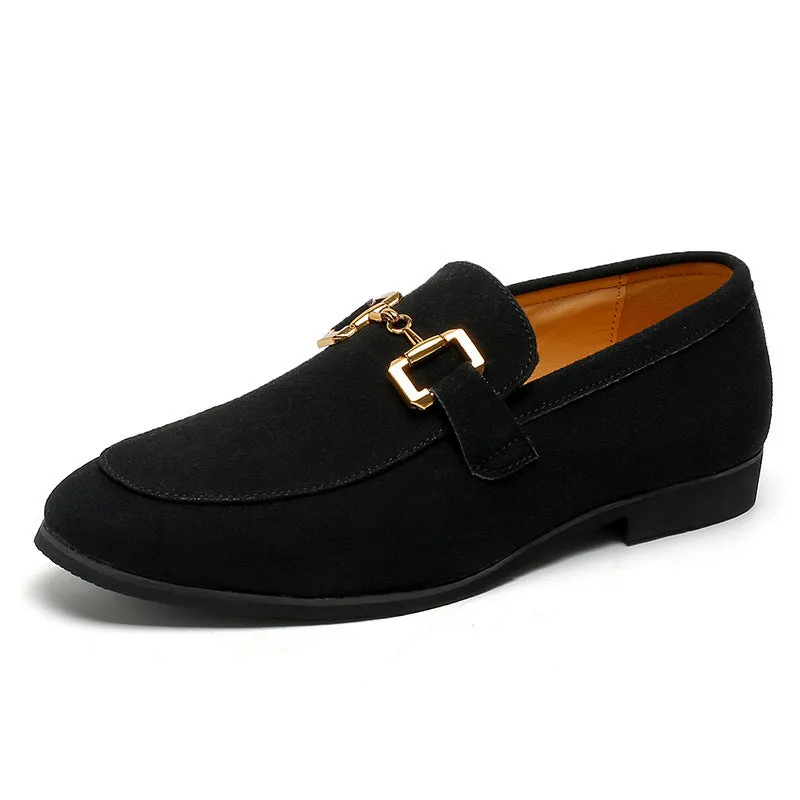 Fashion Personality Suede Leather Shoes Men