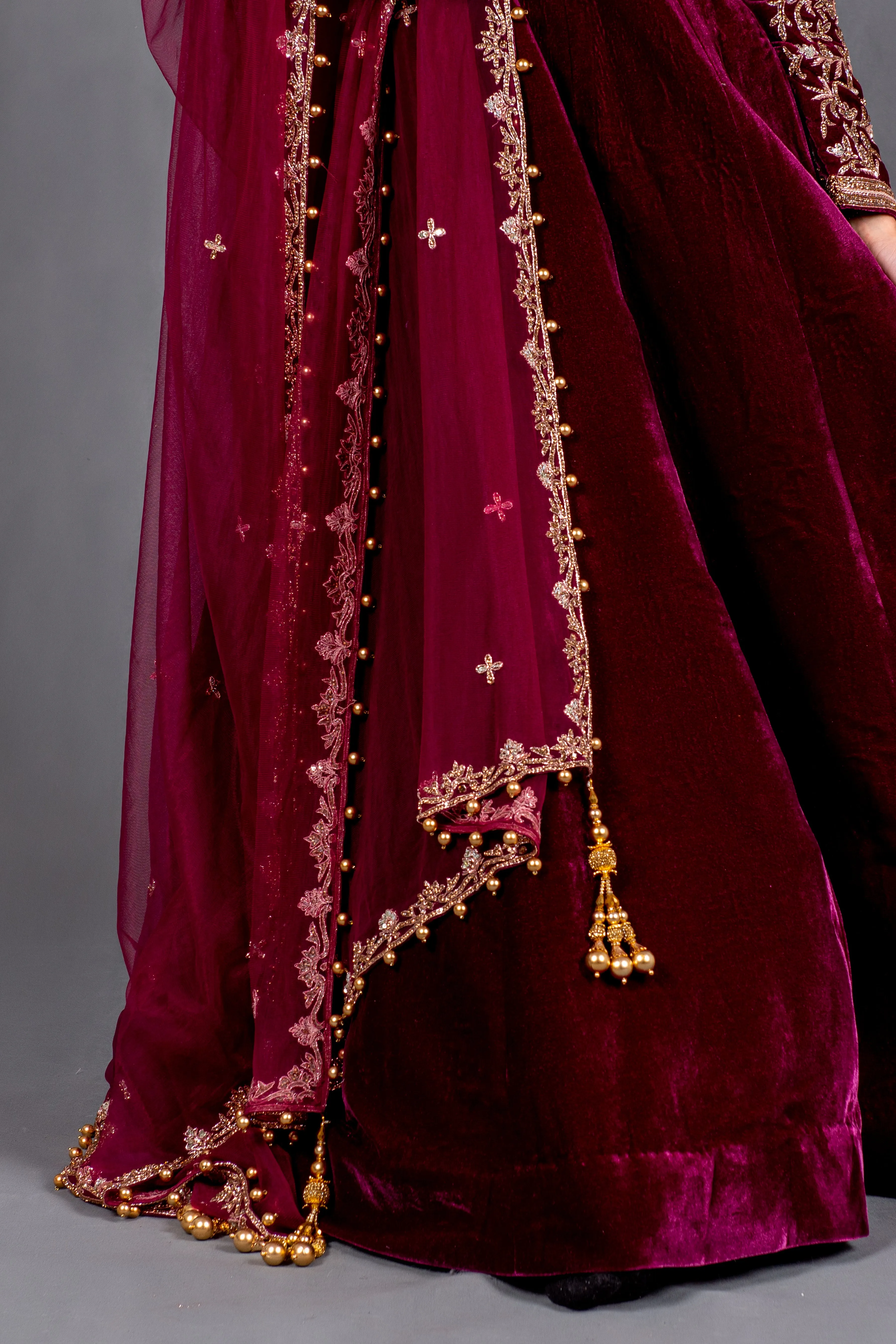 Fauzia - Long Velvet Gown