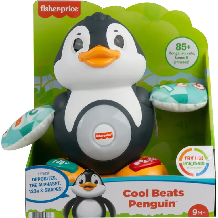 Fisher-Price  Cool Beats Penguin Baby & Toddler Learning Toy with Music & Lights