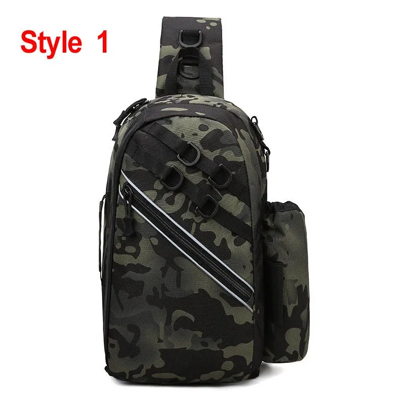 Fishing Bag Folding Shoulder Waist Bag Large Capacity  Outdoor Fishing Tackle Backpack Tackle Storage Travel Carry Bags