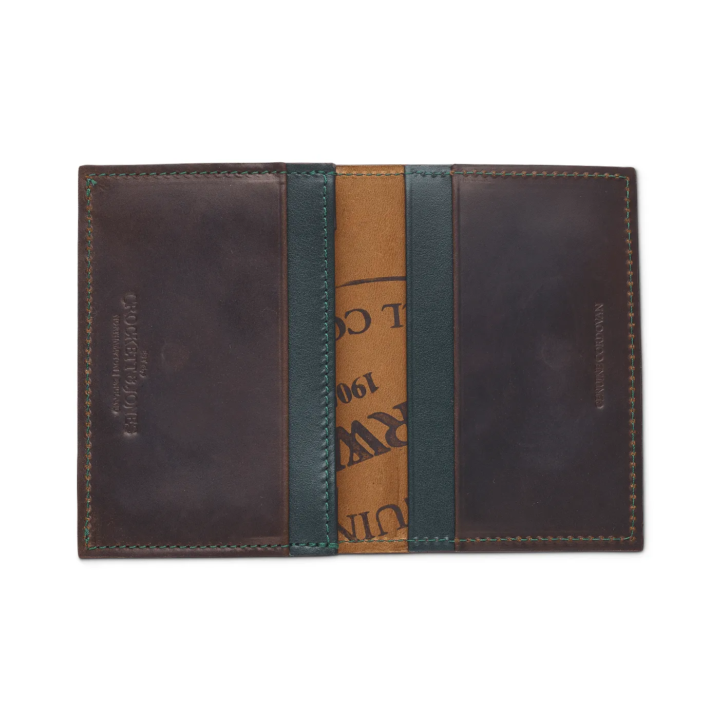 Folded Card Case Dark Brown Cordovan