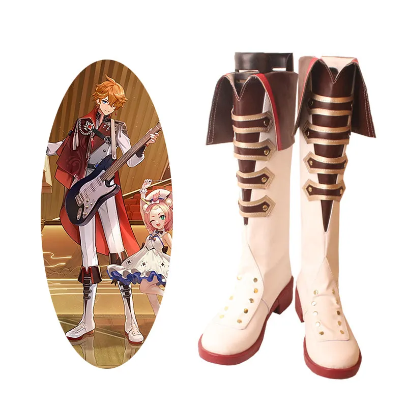 Genshin Impact Childe Tartaglia Concert 2023 Shoes Cosplay Boots