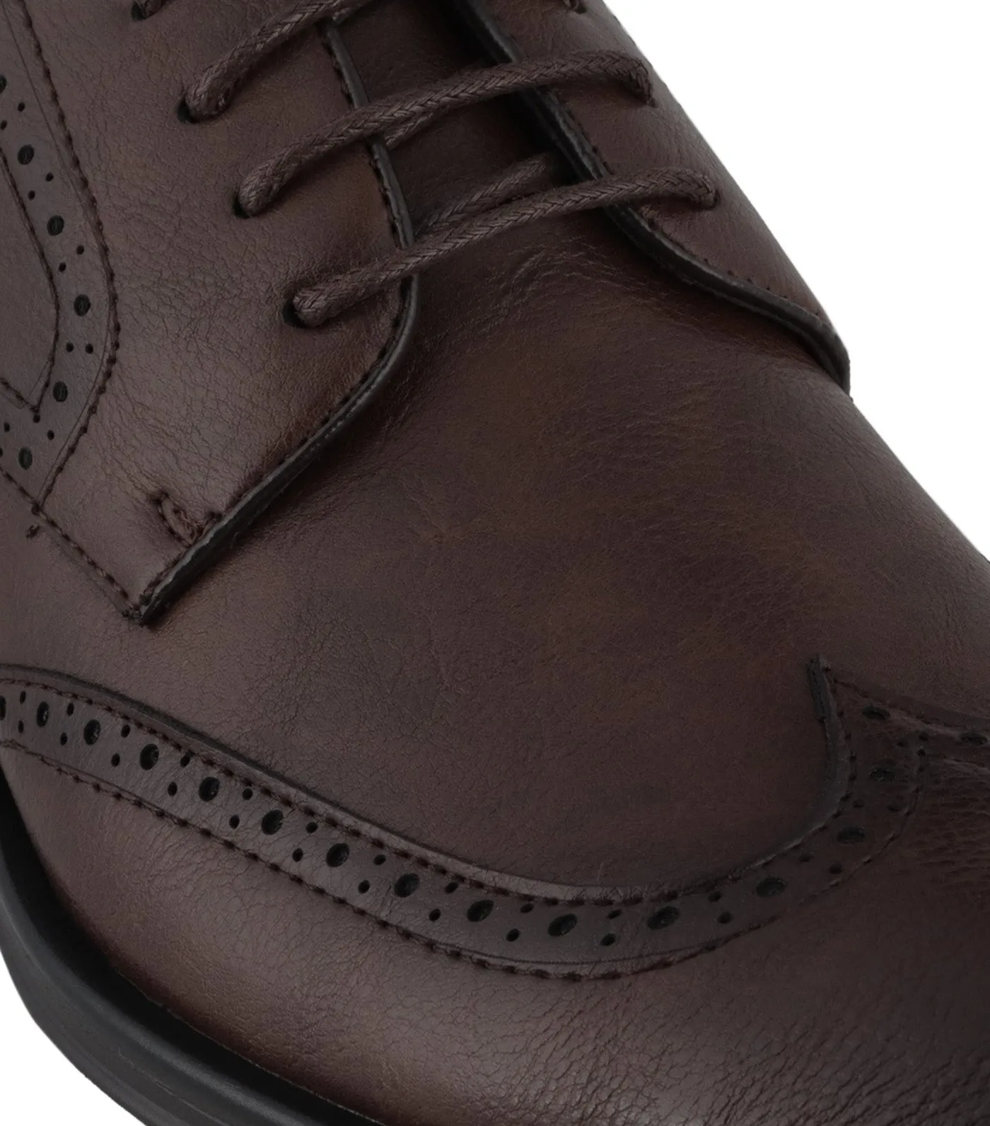 Global Wingtip Lace Up Tan