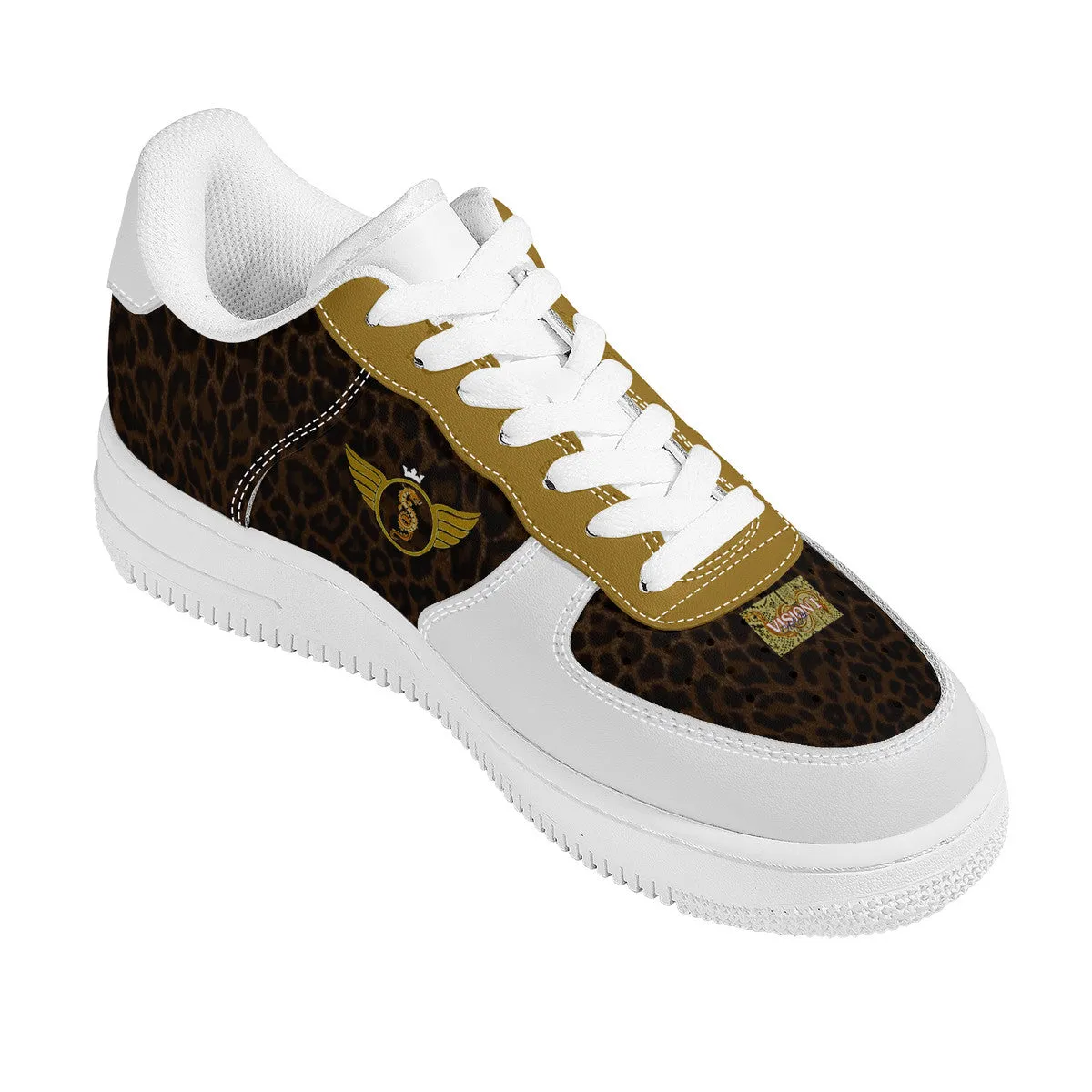 Gold Series - White and Black | Low Top Customized | Shoe Zero