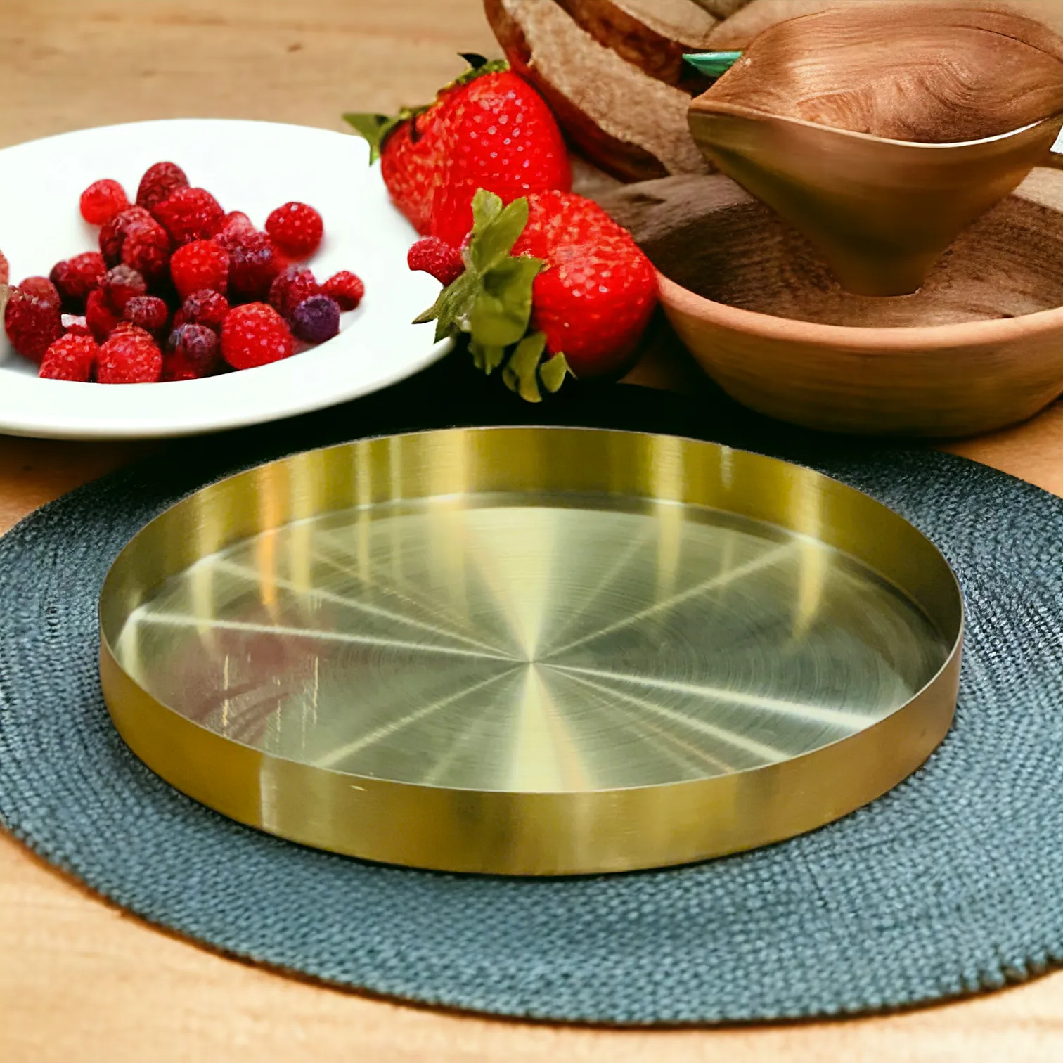 Golden Decorative Tray