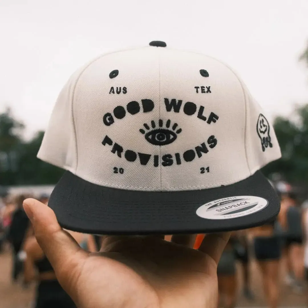 Good Wolf Jump Man Snap Back Hat - Stylish Embroidered Streetwear Cap