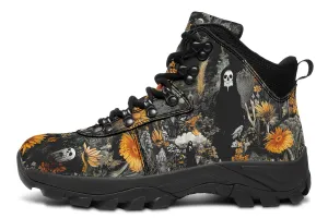 Grim’s Harvest Outdoor Boots - Water Resistant Vegan Leather Trekking Shoes with Durable Soles