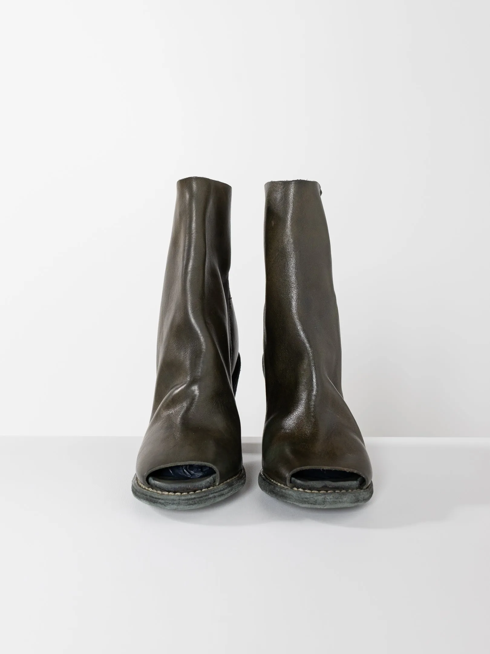 Guidi Open Toe Boot 3006C, Olive