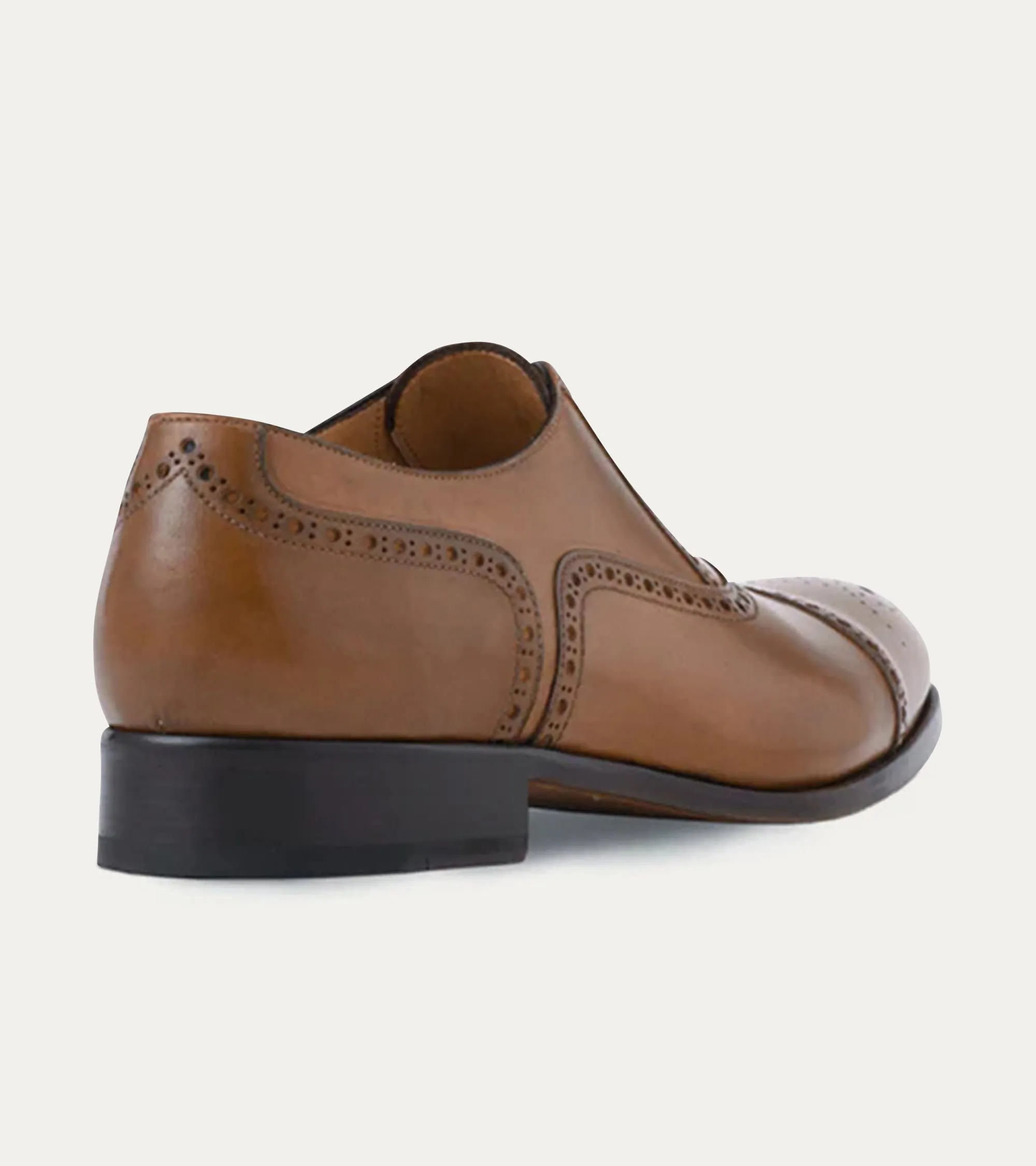 Half Brogue Cap Toe Brown Antique