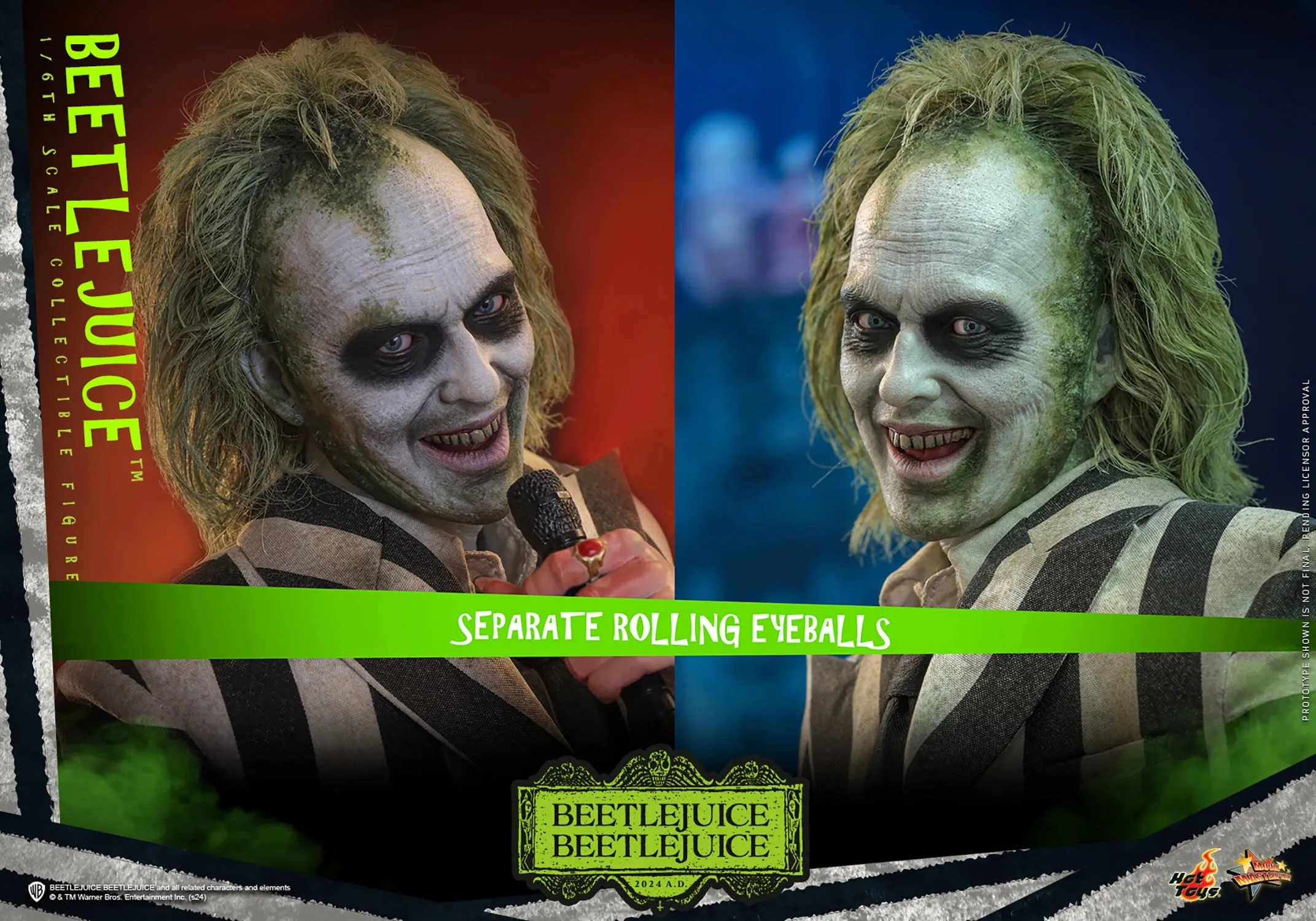 Hot Toys Beetlejuice Beetlejuice: Beetlejuice 1/6 Scale 12" Collectible Figure