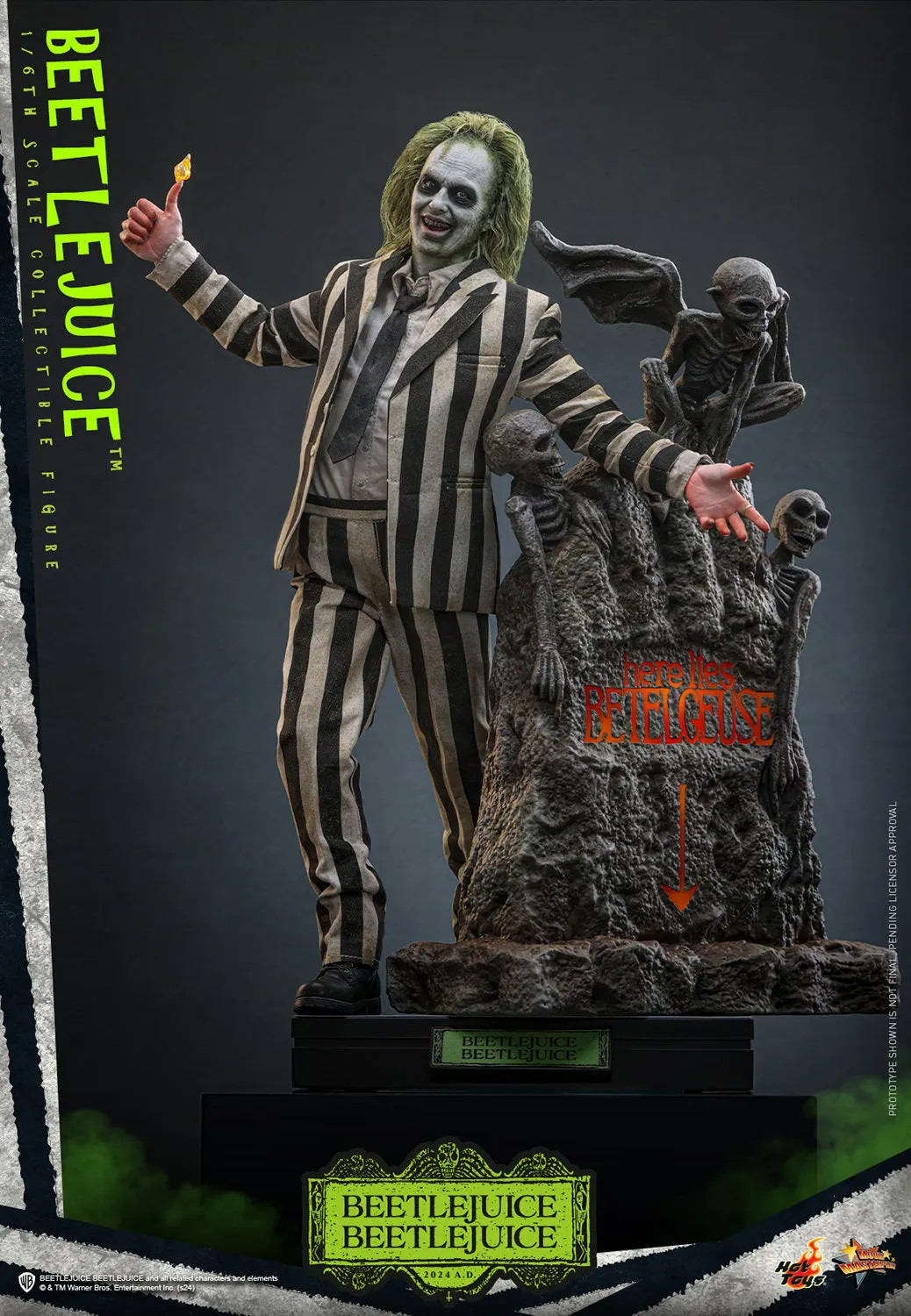 Hot Toys Beetlejuice Beetlejuice: Beetlejuice 1/6 Scale 12" Collectible Figure