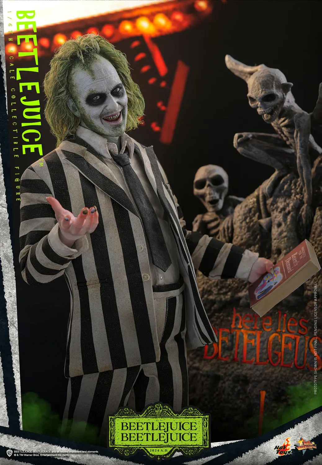 Hot Toys Beetlejuice Beetlejuice: Beetlejuice 1/6 Scale 12" Collectible Figure