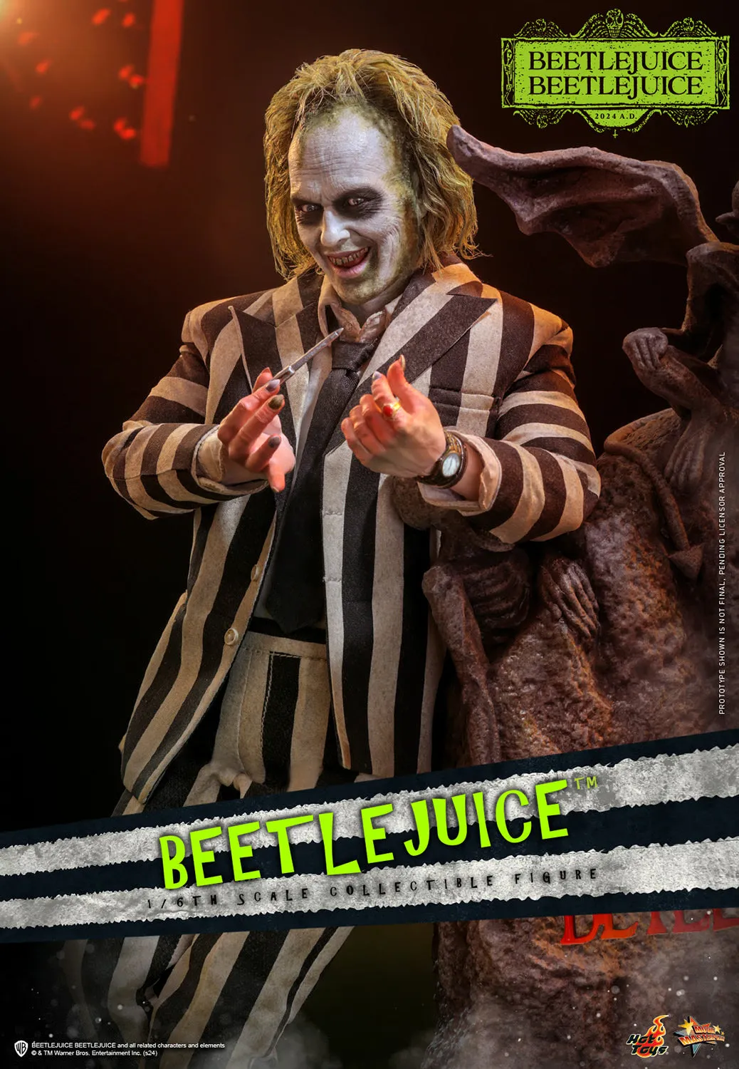 Hot Toys Beetlejuice Beetlejuice: Beetlejuice 1/6 Scale 12" Collectible Figure