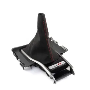 Hybrid Racing Alcantara Shift Boot (16-21 Honda Civic), Black - HYB-SBA-01-01