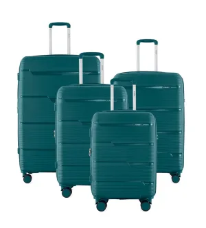 IZOD Dawn Polycarbonate Hard shell Expandable Lightweight 360 Dual Spinning Wheels Combo Lock 32", 28", 24", 20" 4 Piece Luggage Set