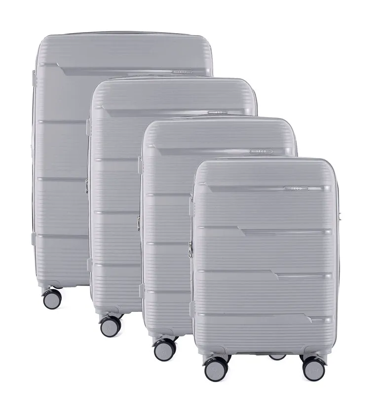 IZOD Dawn Polycarbonate Hard shell Expandable Lightweight 360 Dual Spinning Wheels Combo Lock 32", 28", 24", 20" 4 Piece Luggage Set