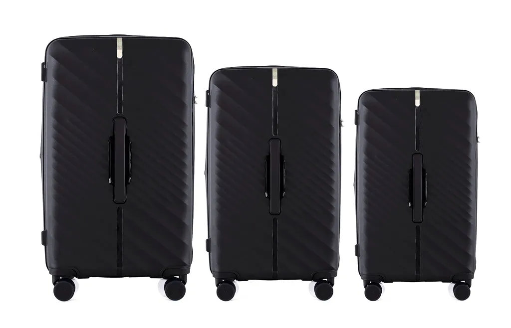 IZOD Gail Polycarbonate Hard shell Expandable Lightweight 360 Dual Spinning Wheels Combo Lock 28", 24", 20" 3 Piece Luggage Set