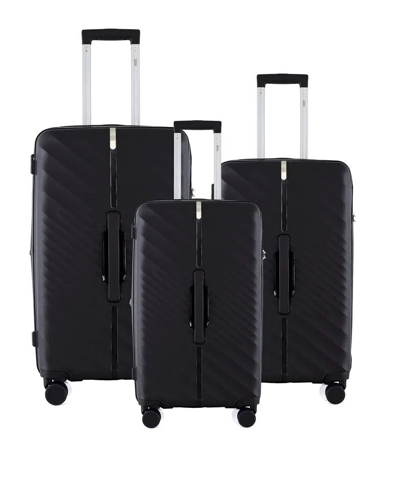 IZOD Gail Polycarbonate Hard shell Expandable Lightweight 360 Dual Spinning Wheels Combo Lock 28", 24", 20" 3 Piece Luggage Set