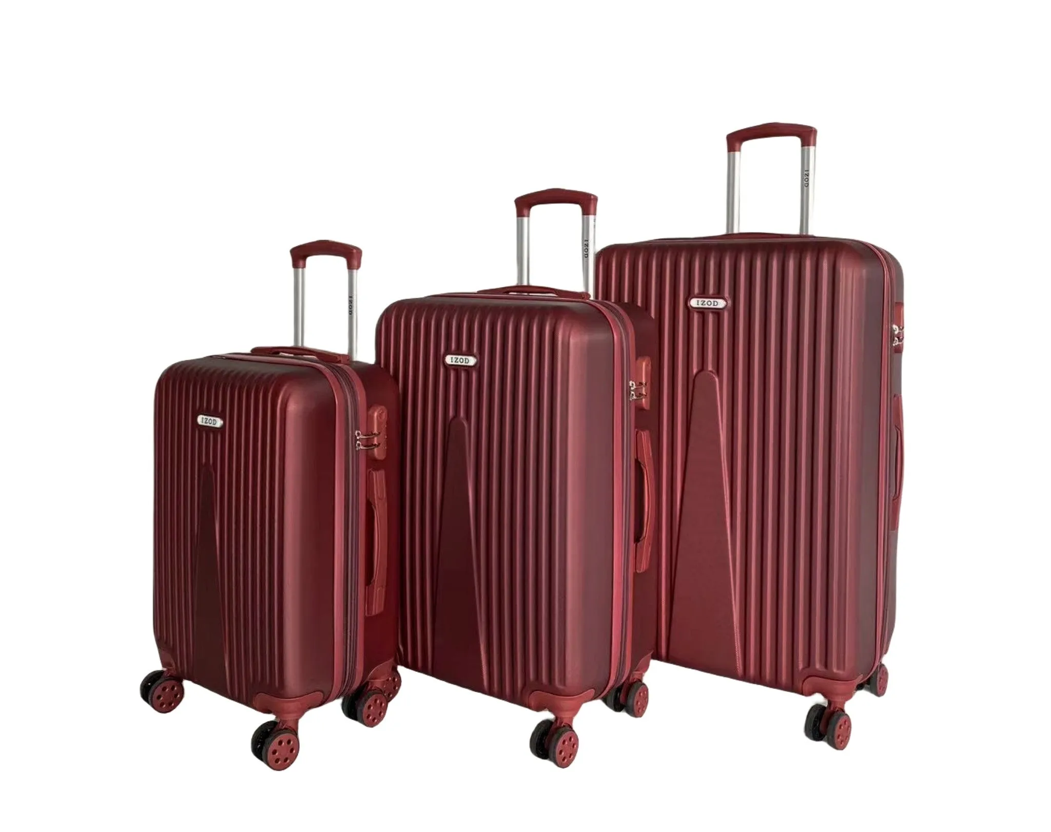 IZOD Janisa Expandable ABS Hard shell Lightweight 360 Dual Spinning Wheels Combo Lock 28", 24", 20" 3 Piece Luggage Set