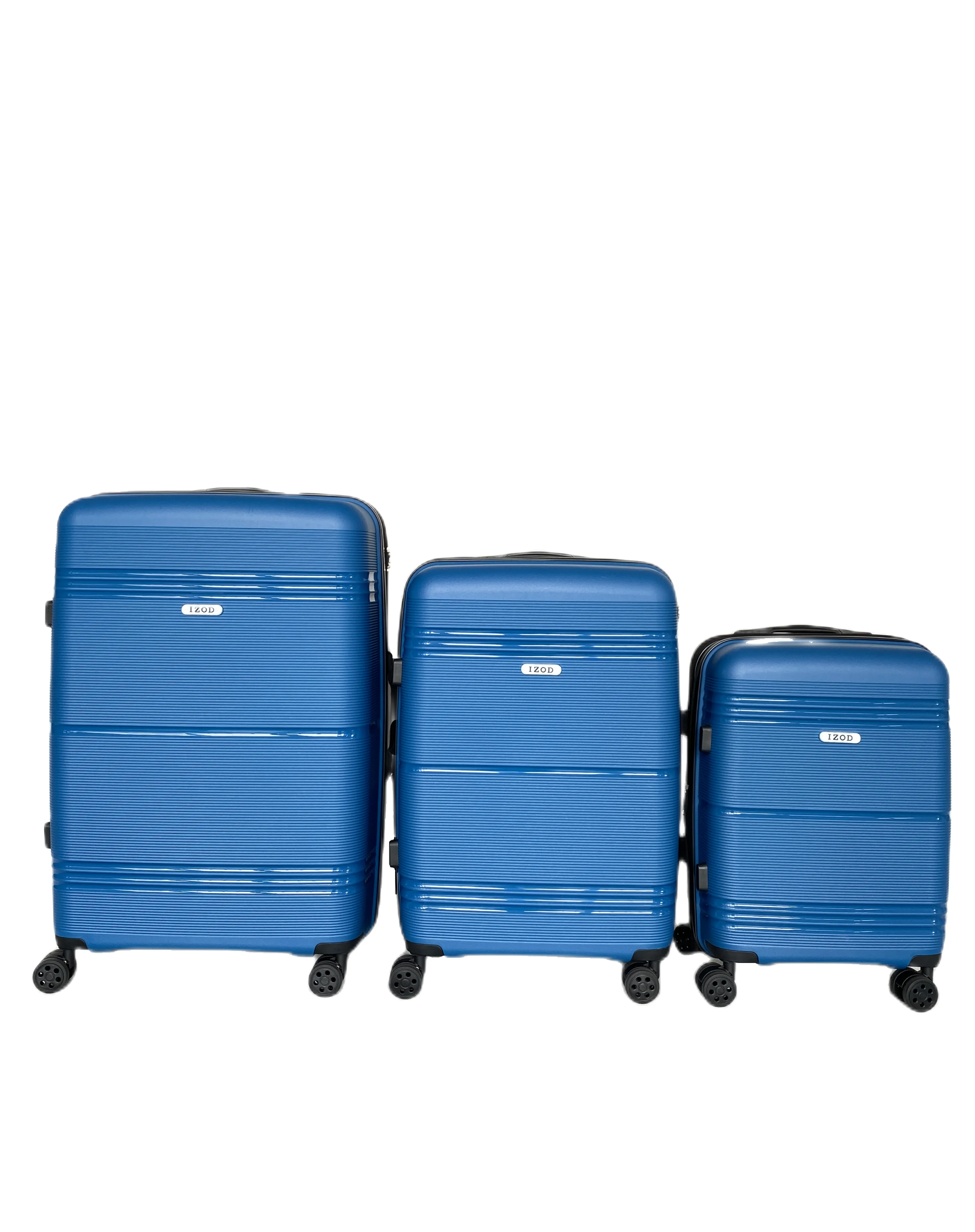 IZOD Legna Polycarbonate Hard shell Expandable Lightweight 360 Dual Spinning Wheels Combo Lock 28", 24", 20" 3 Piece Luggage Set