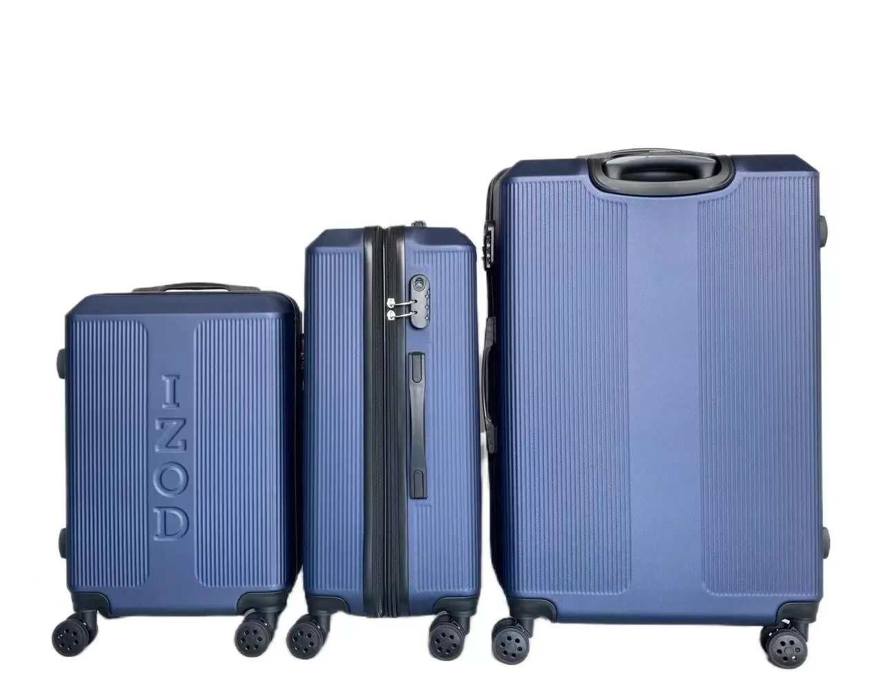 IZOD Skye Expandable ABS Hard shell Lightweight 360 Dual Spinning Wheels Combo Lock 28", 24", 20" 3 Piece Luggage Set