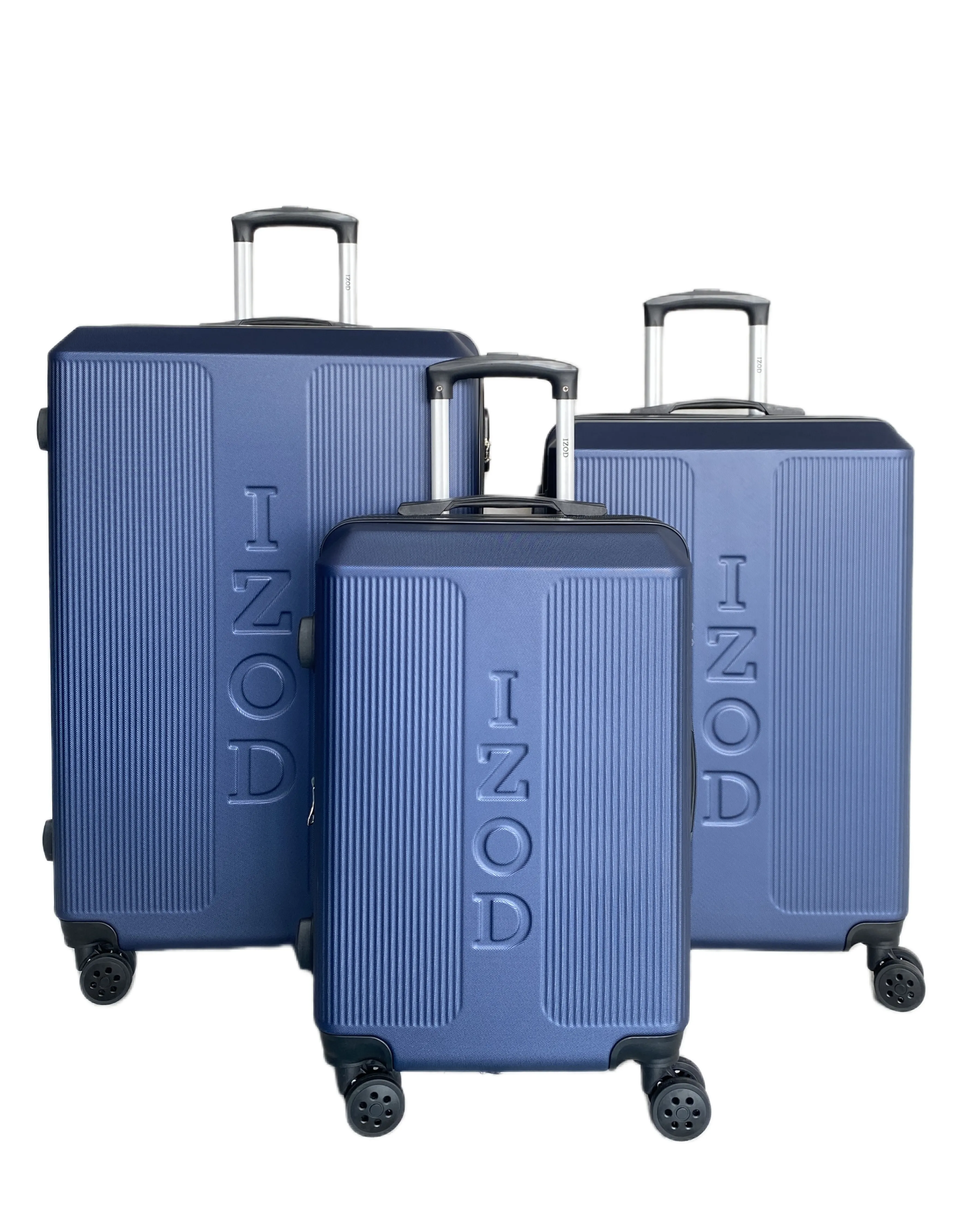 IZOD Skye Expandable ABS Hard shell Lightweight 360 Dual Spinning Wheels Combo Lock 28", 24", 20" 3 Piece Luggage Set