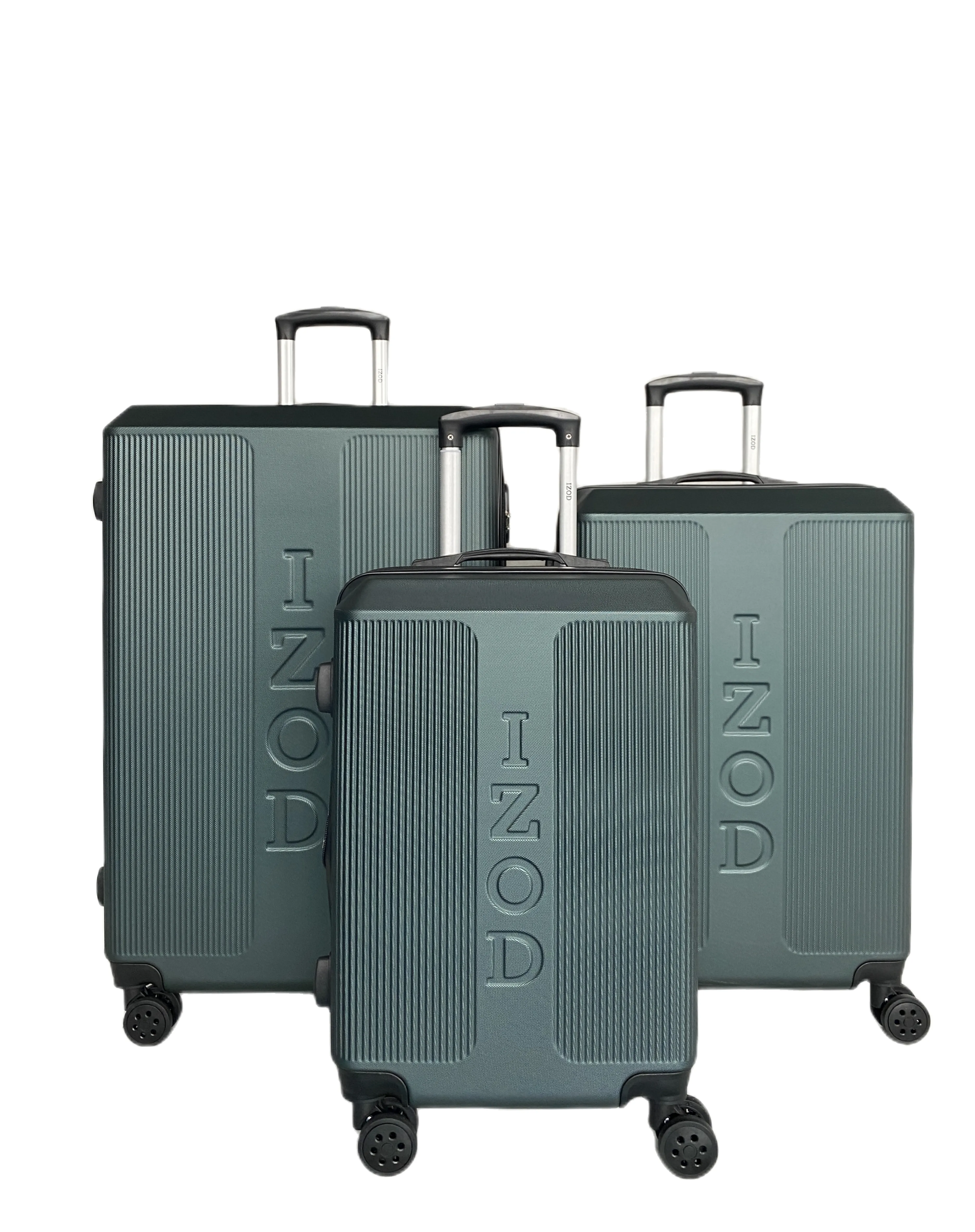 IZOD Skye Expandable ABS Hard shell Lightweight 360 Dual Spinning Wheels Combo Lock 28", 24", 20" 3 Piece Luggage Set