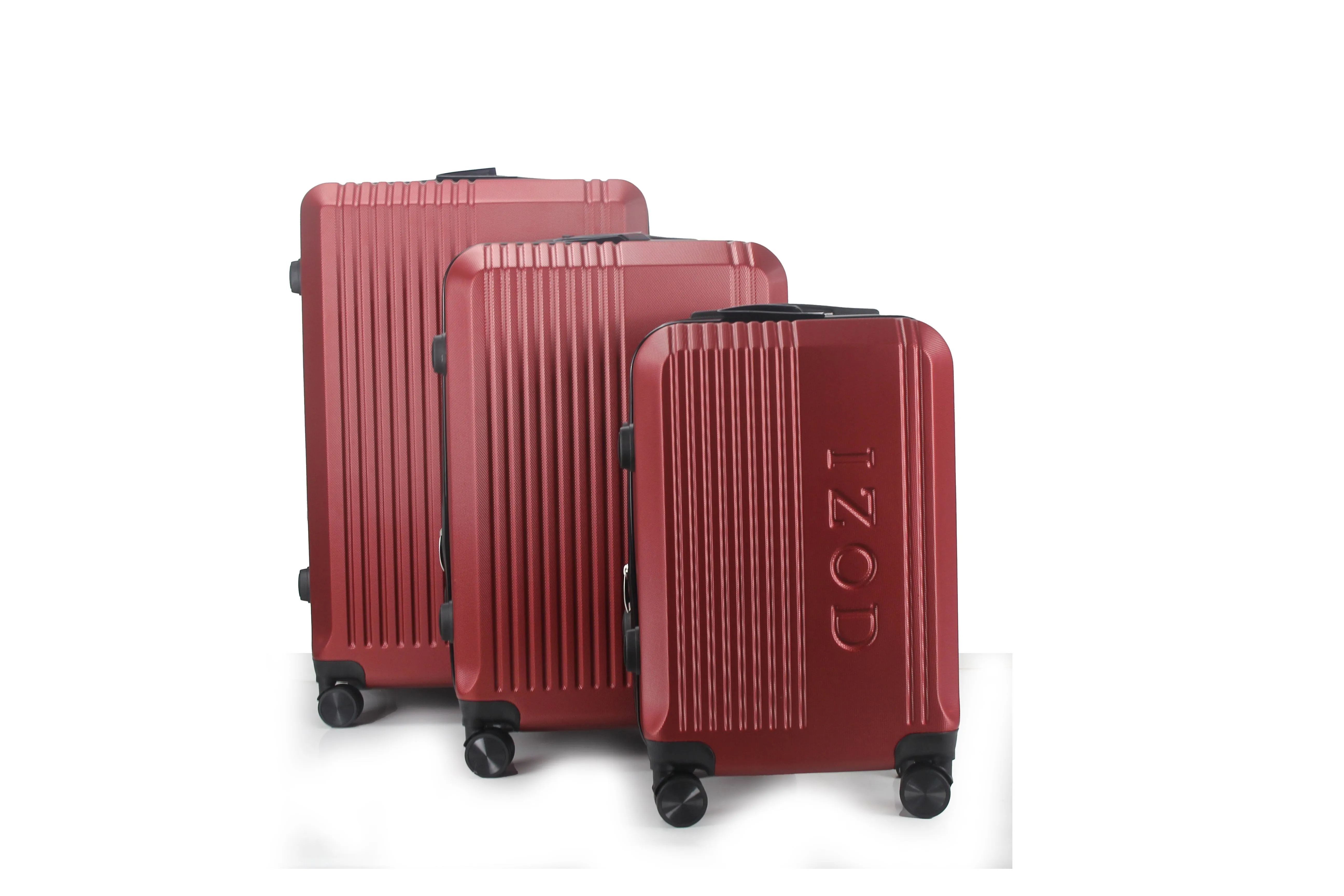 IZOD Zane Expandable ABS Hard shell Lightweight 360 Dual Spinning Wheels Combo Lock 28", 24", 20" 3 Piece Luggage Set