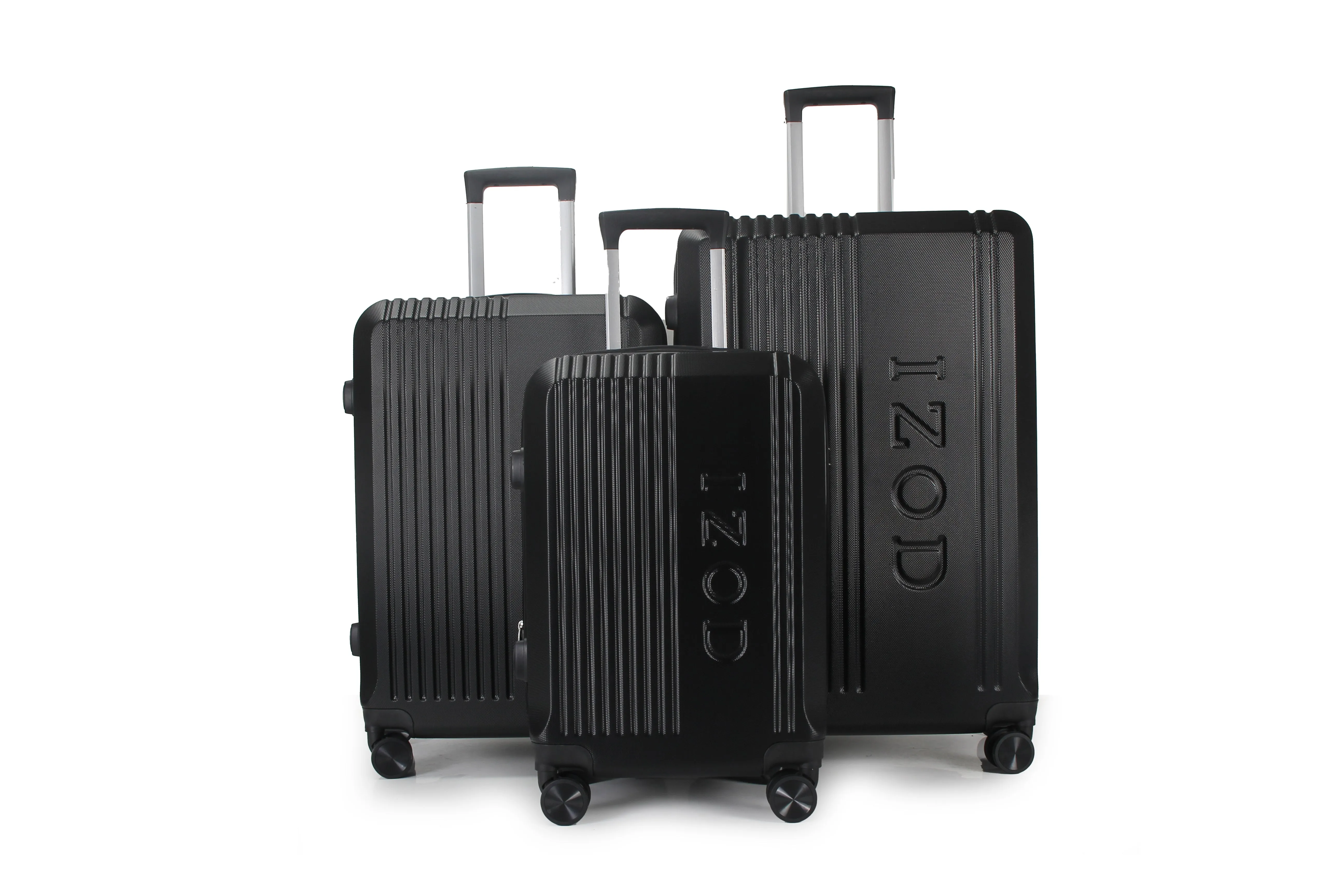 IZOD Zane Expandable ABS Hard shell Lightweight 360 Dual Spinning Wheels Combo Lock 28", 24", 20" 3 Piece Luggage Set