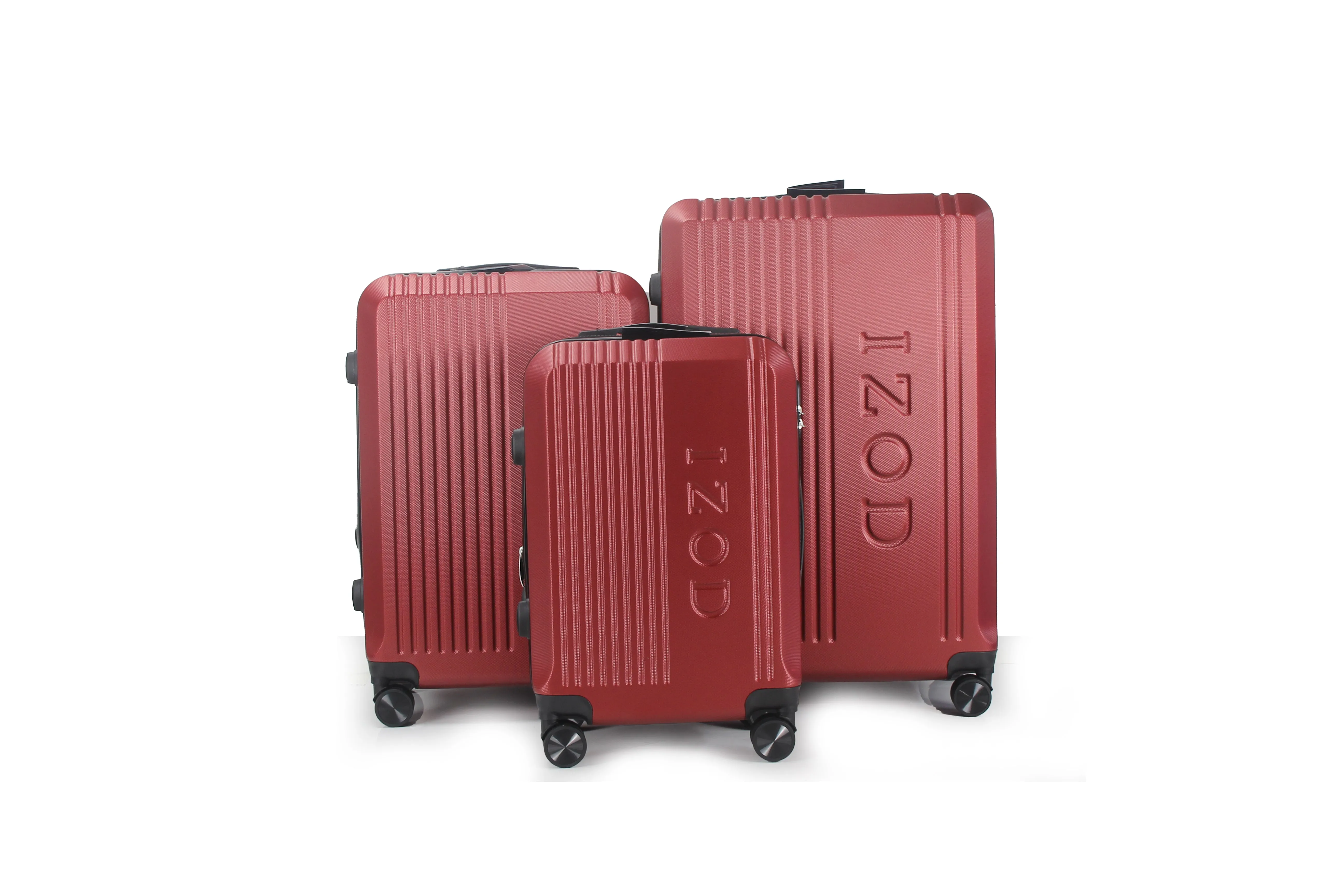 IZOD Zane Expandable ABS Hard shell Lightweight 360 Dual Spinning Wheels Combo Lock 28", 24", 20" 3 Piece Luggage Set