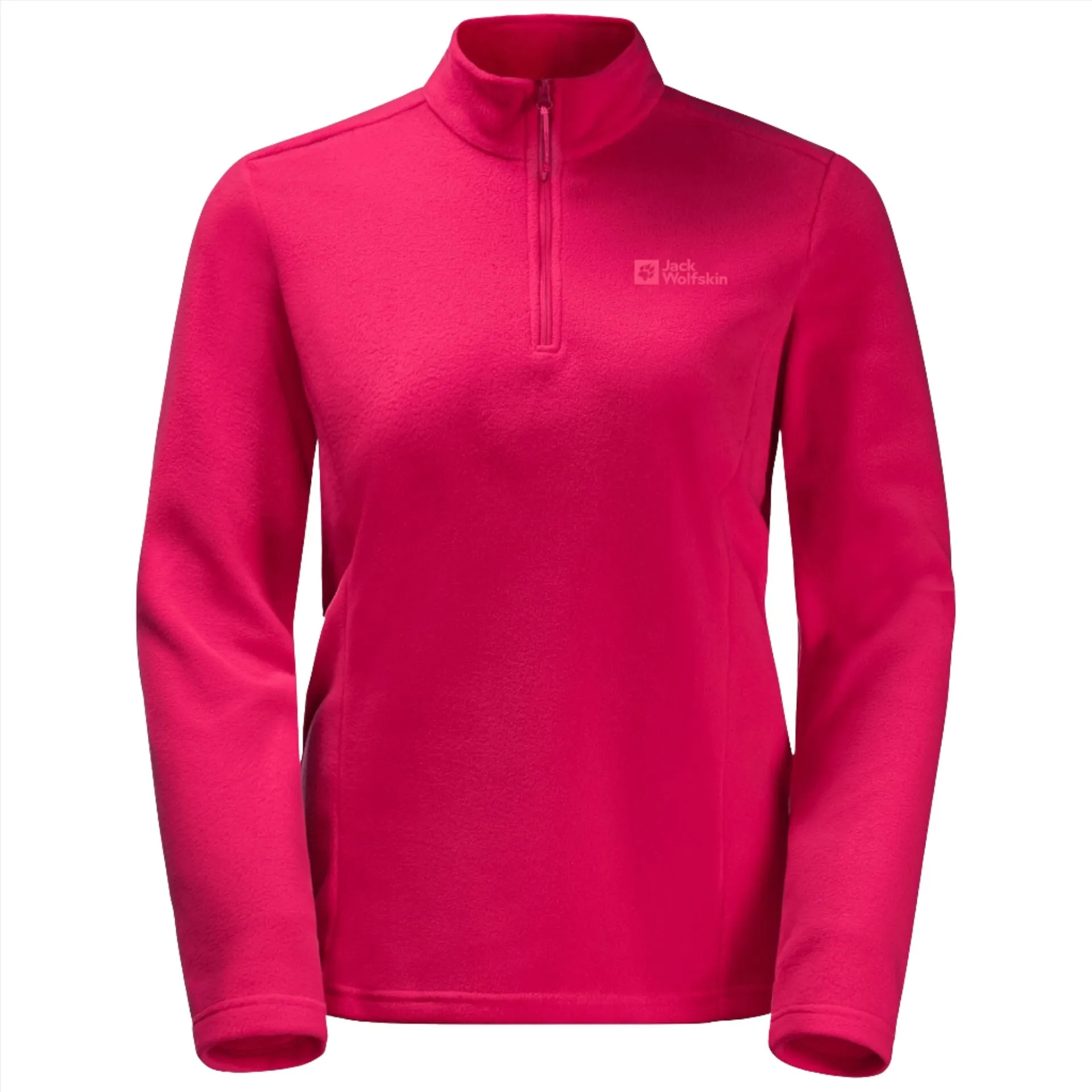 Jack Wolfskin Taunus Women's Half Zip Fleece - Pink Dahlia