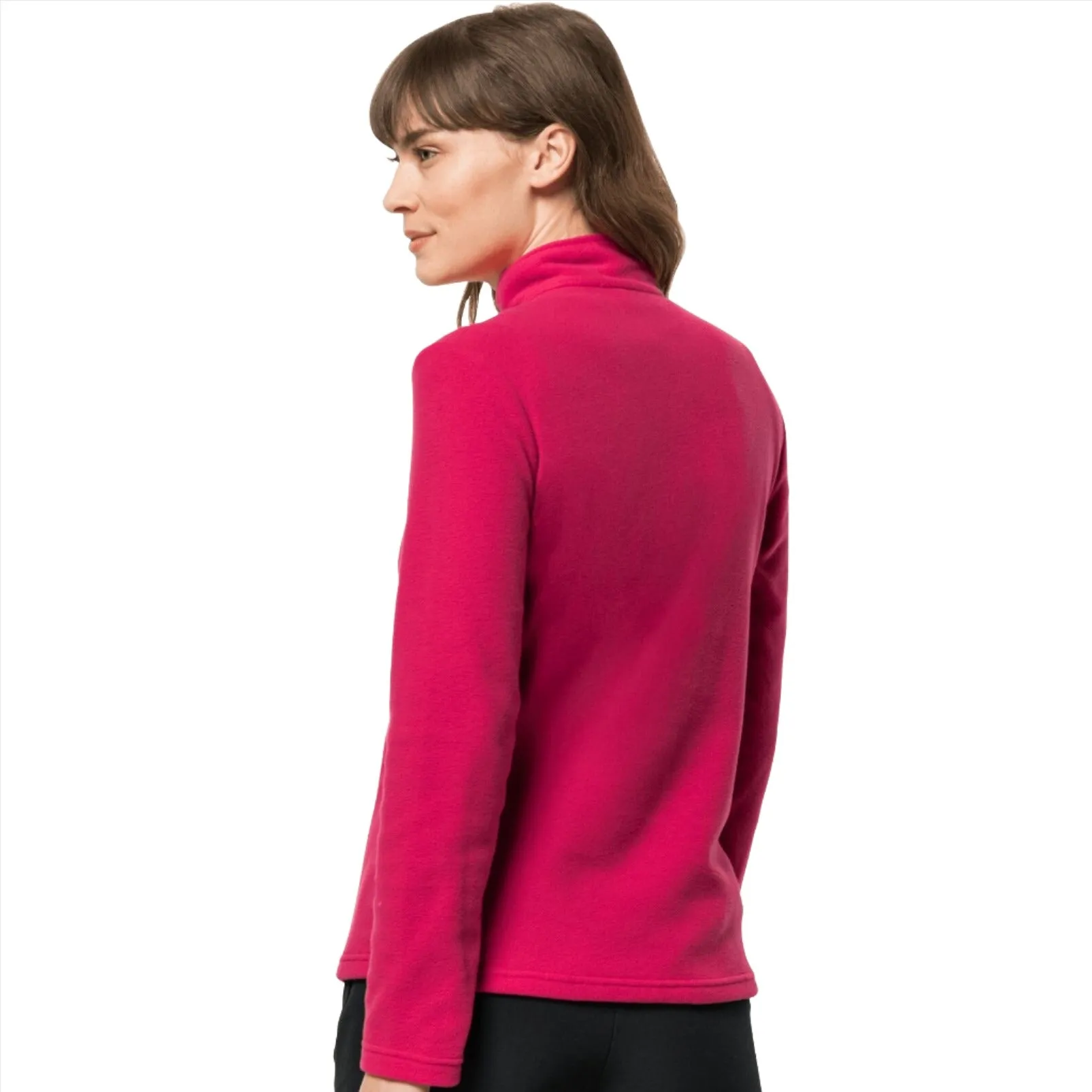 Jack Wolfskin Taunus Women's Half Zip Fleece - Pink Dahlia