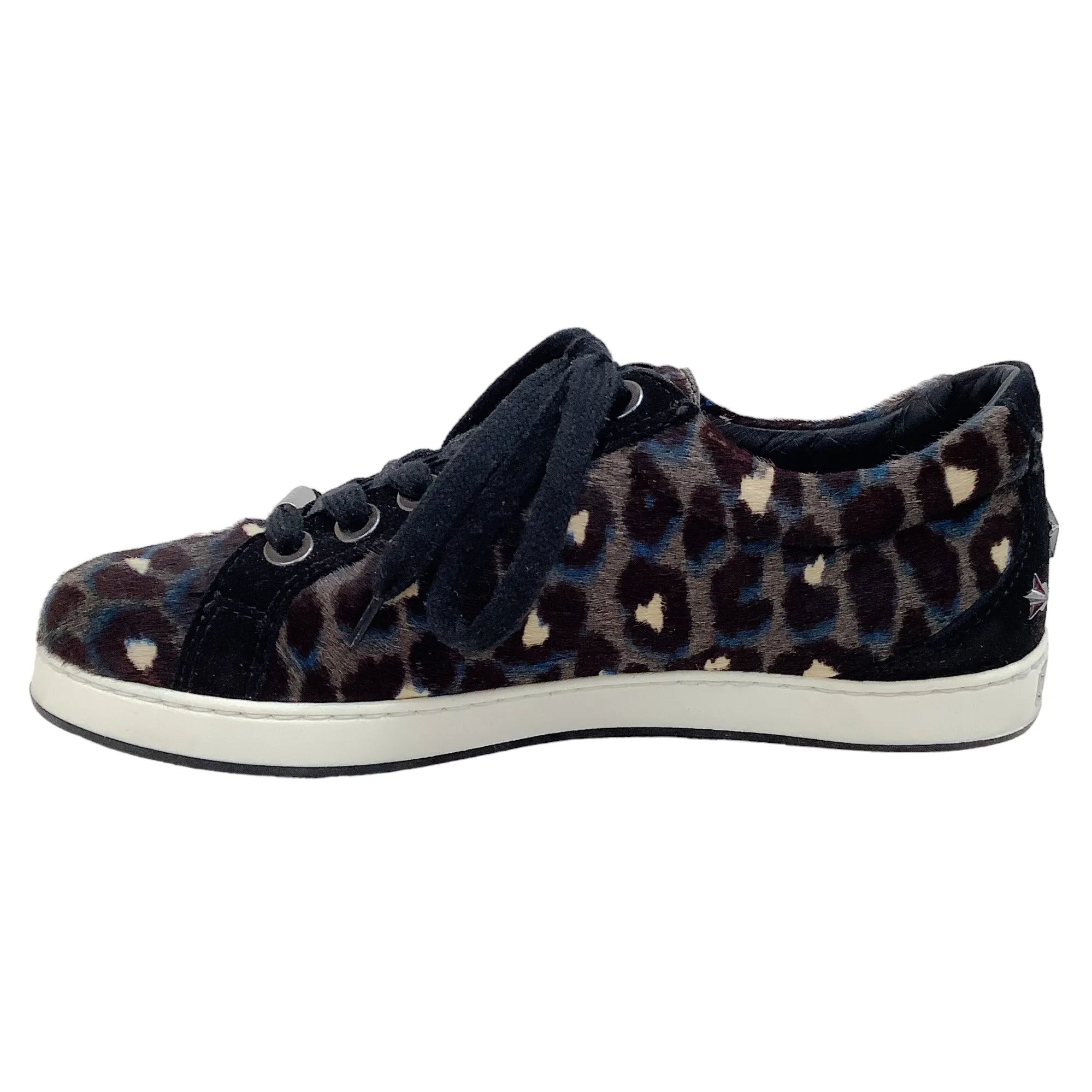 Jimmy Choo Multi Animal Print Calf Hair Sneakers