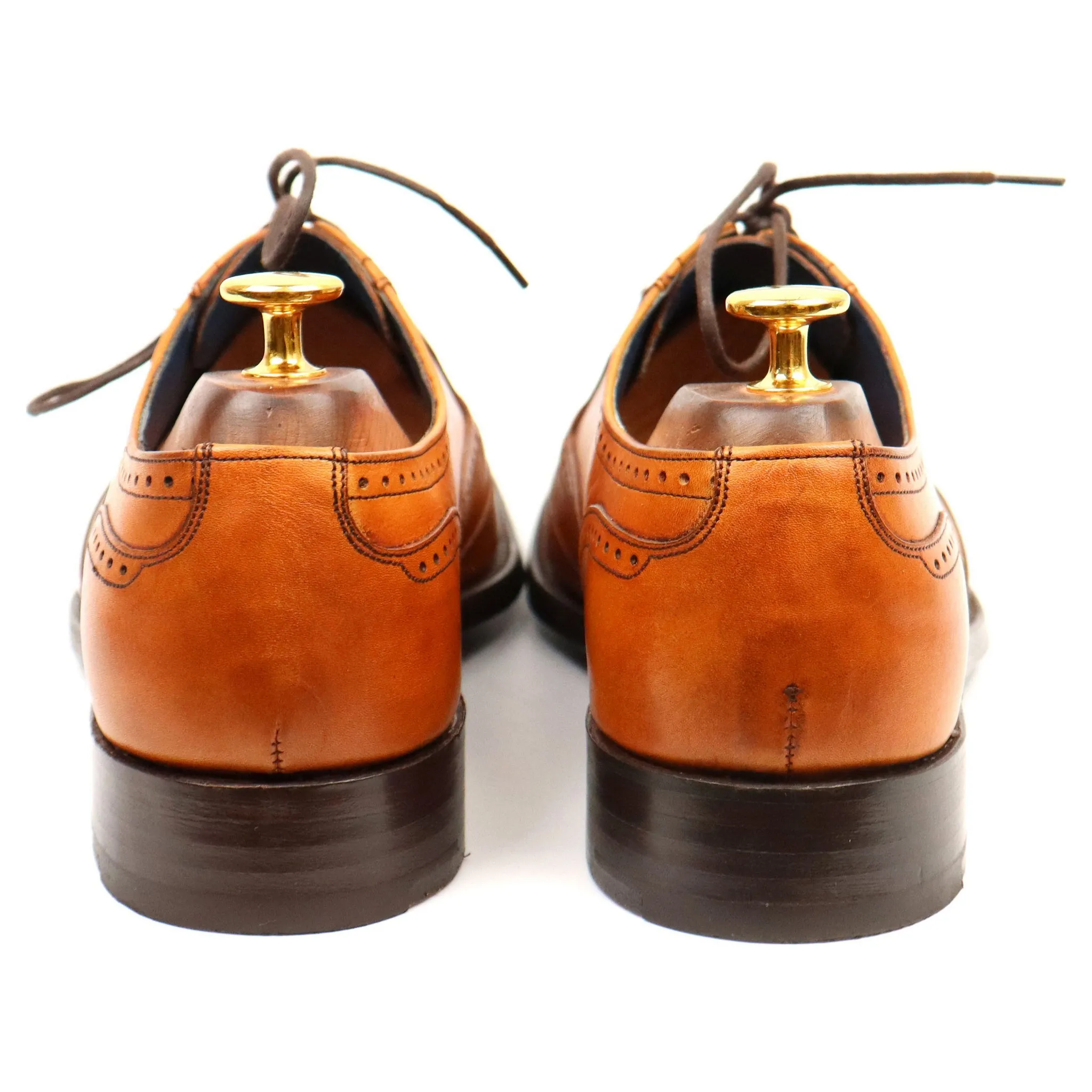 'Johnny' Tan Brown Leather Brogues UK 7 F