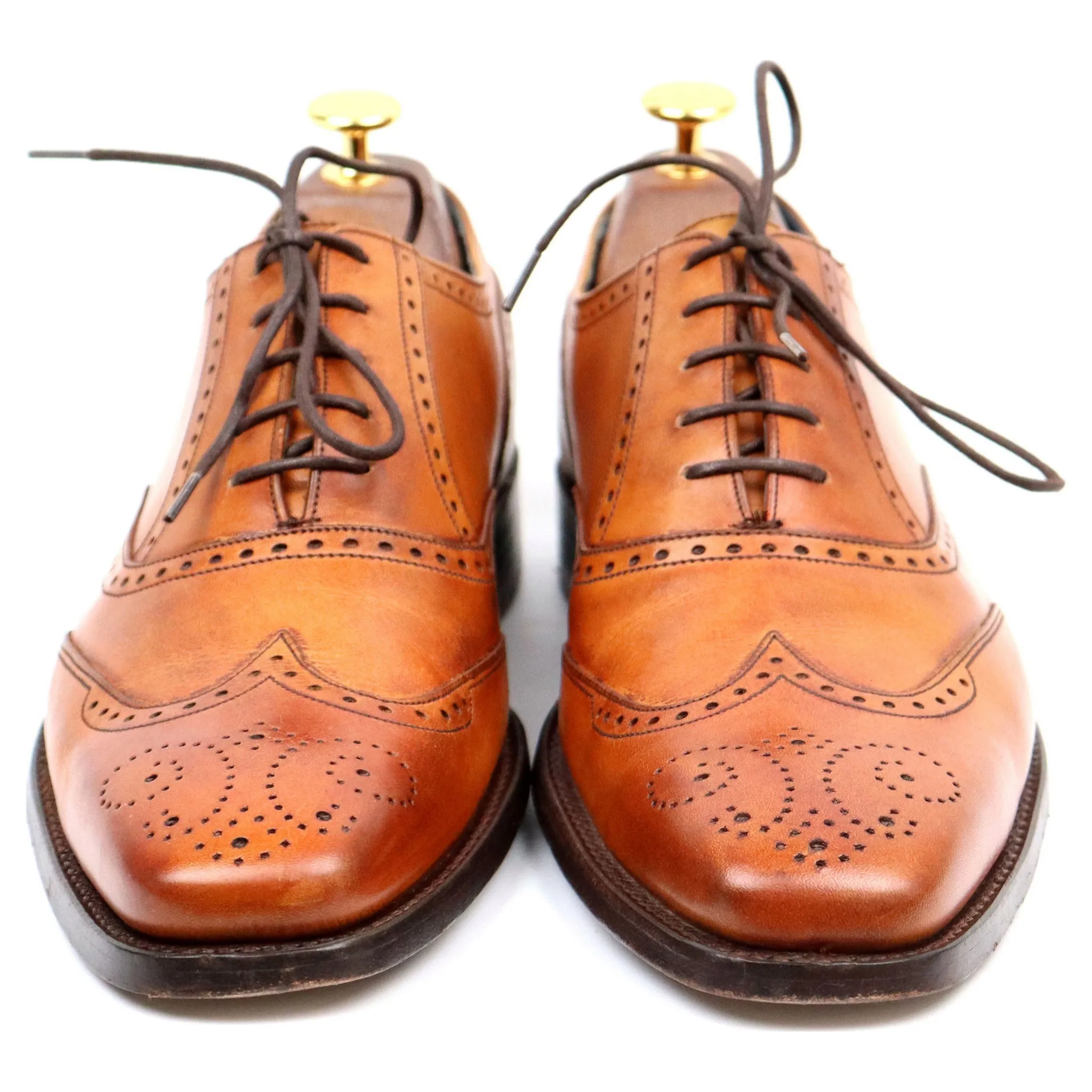 'Johnny' Tan Brown Leather Brogues UK 7 F