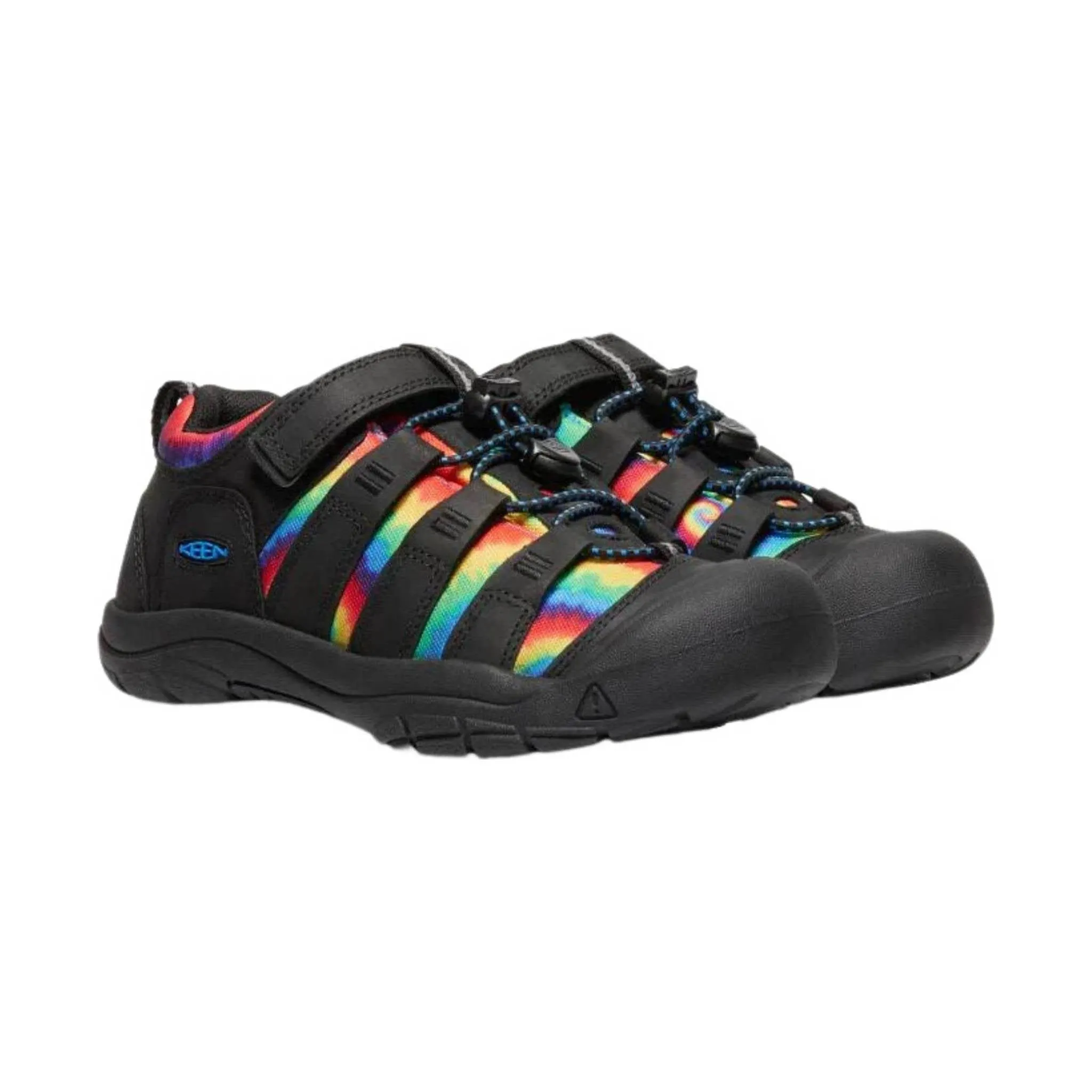 KEEN Big Kids' Newport Shoe - Black/Original Tie Dye