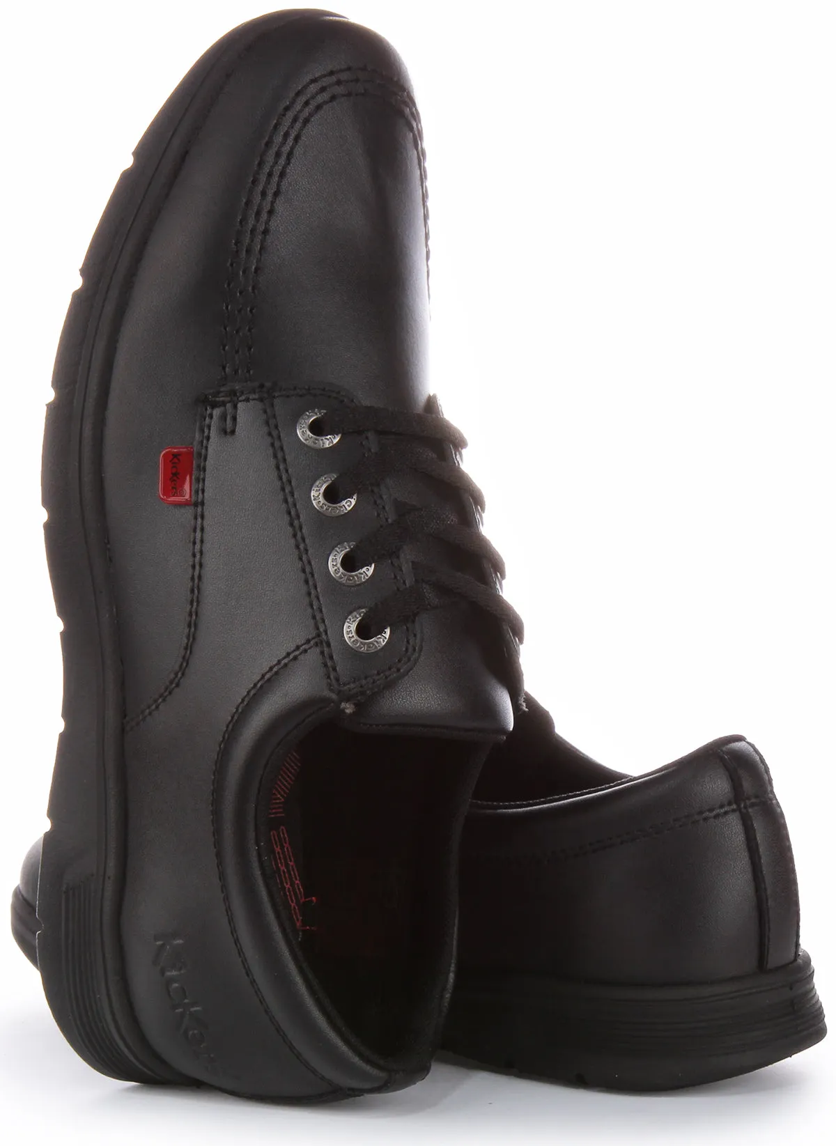 Kickers Kelland Lace Lo In Black For Juniors