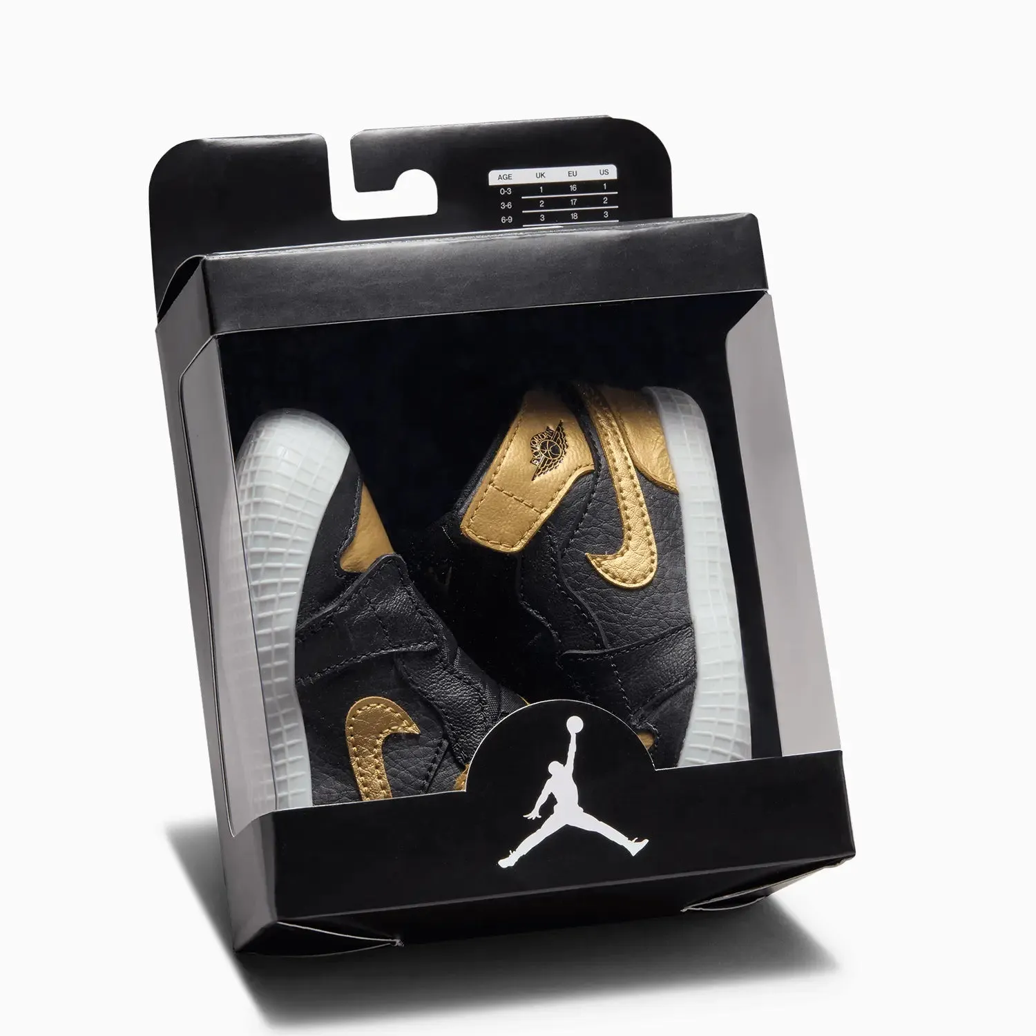 Kid's Air Jordan 1 Retro High OG "Black Metallic Gold" Infants