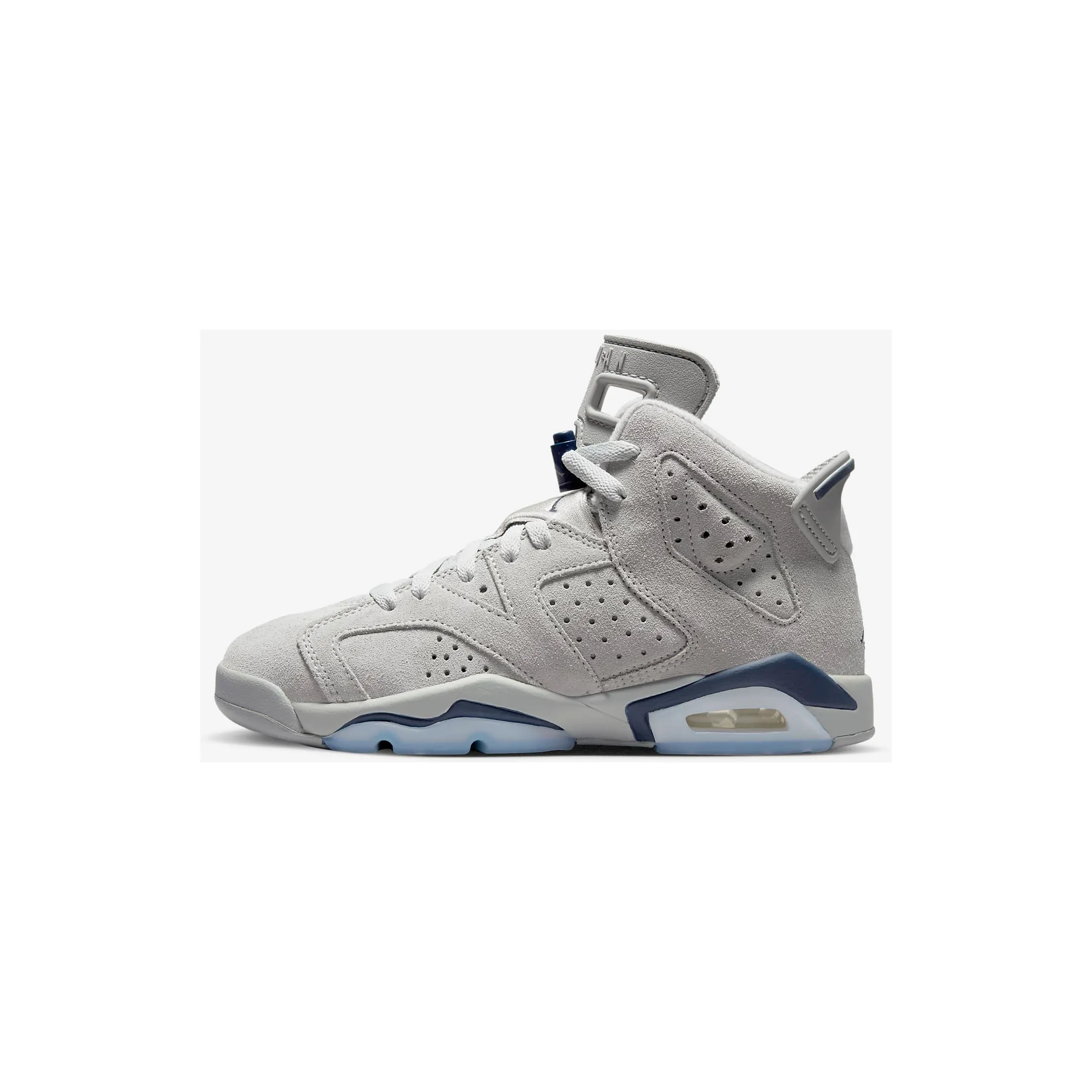 Kid's Air Jordan 6 Retro Shoes - Magnet / College Navy