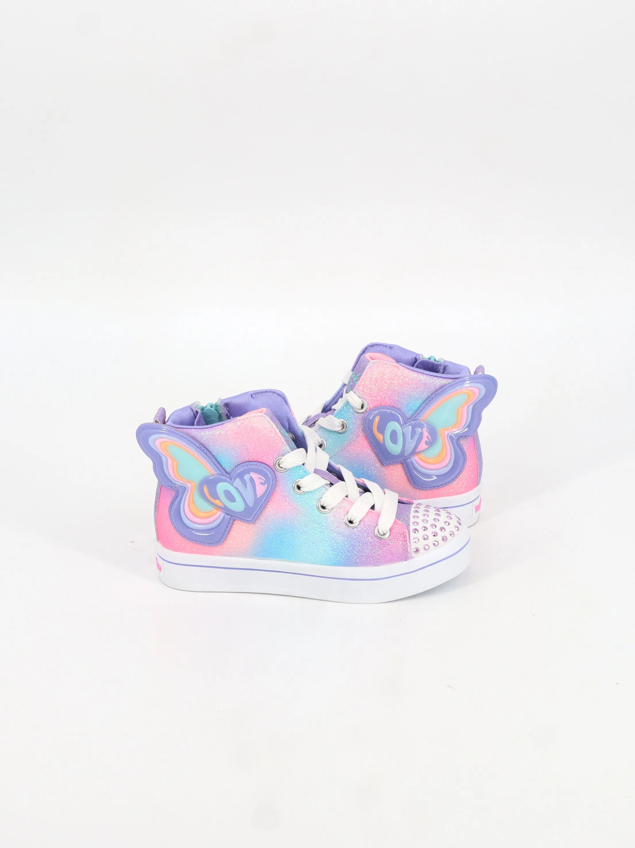 Kids Girl's Beads Tie Dye High Sneakers,Multi