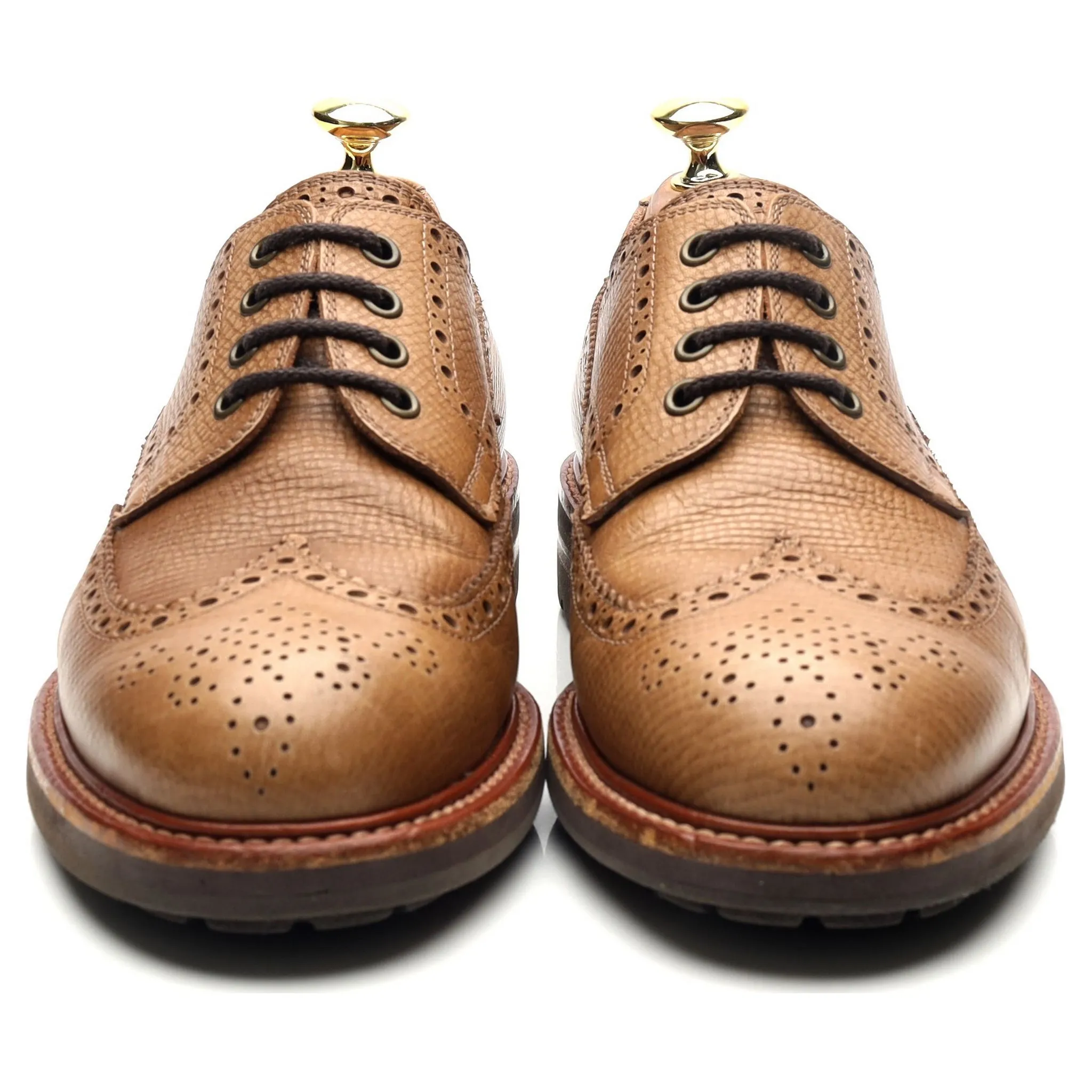 Light Brown Leather Derby Brogues UK 6.5 EU 40.5