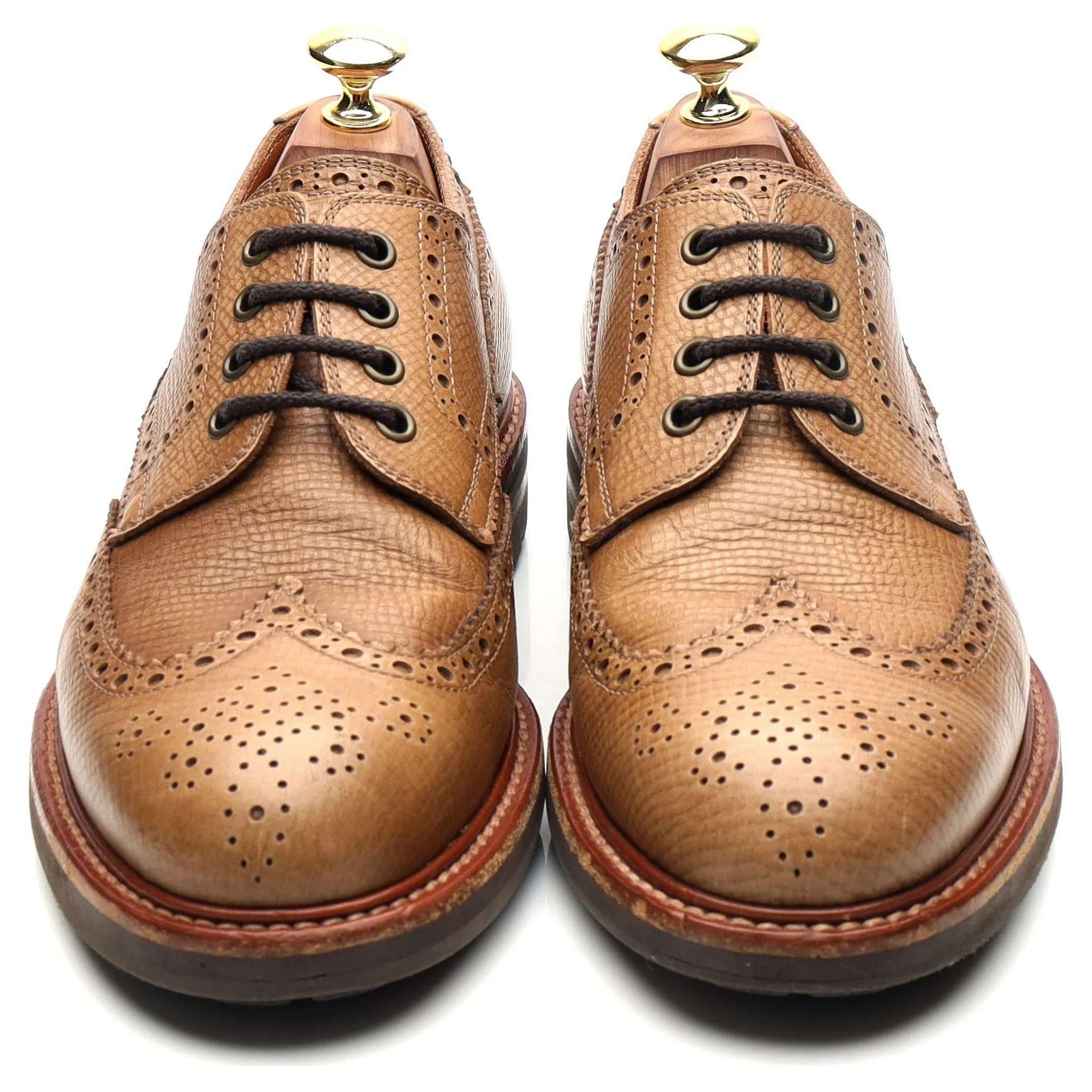 Light Brown Leather Derby Brogues UK 6.5 EU 40.5