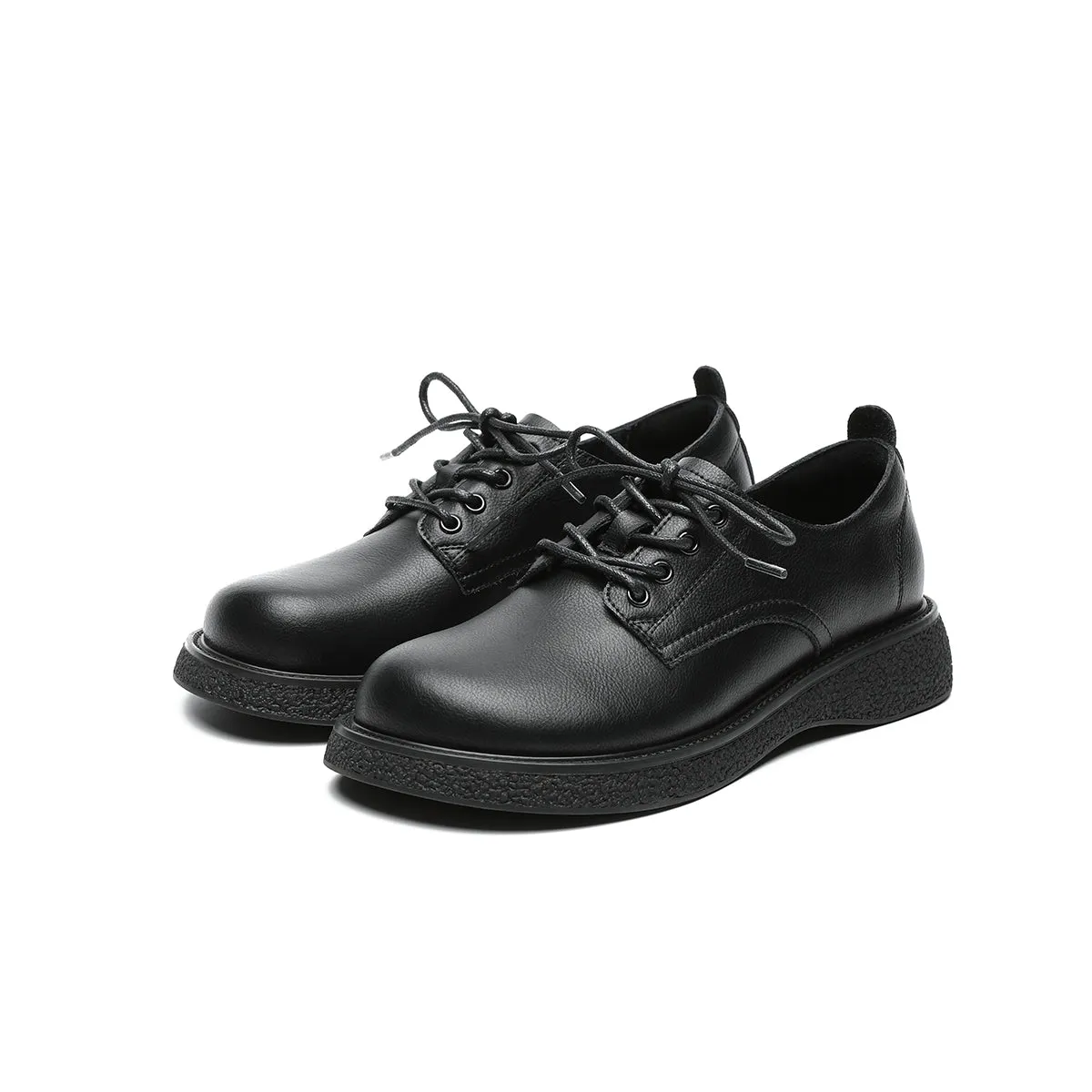 Low Cut Black Leather Shoes