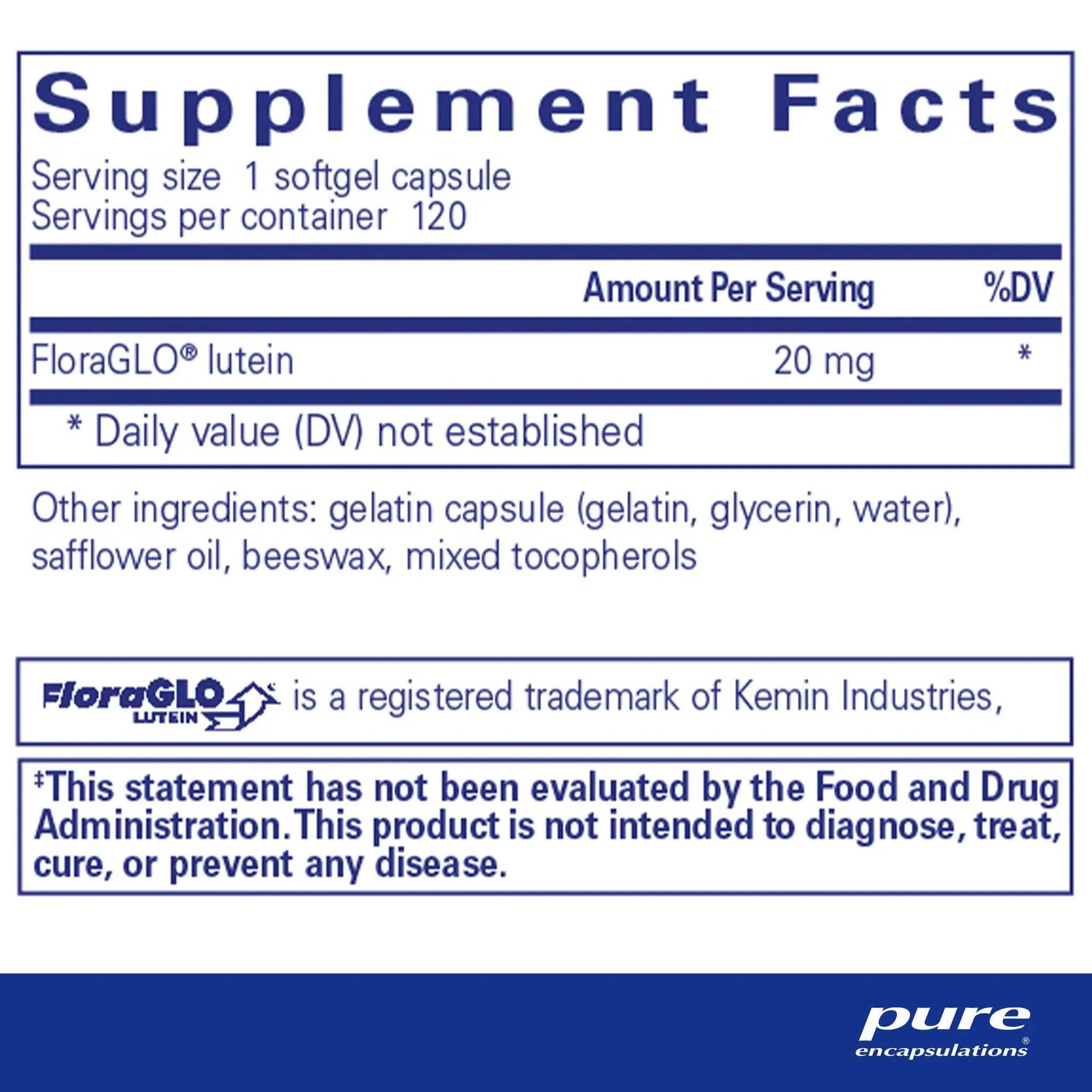 Lutein 20 mg