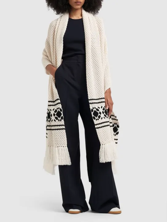 Max Mara   Peplo wool &amp; cashmere long cardigan 