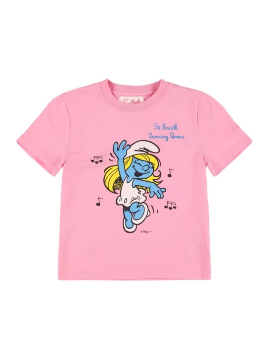 Mc2 Saint Barth   Smurfette print cotton jersey t-shirt 