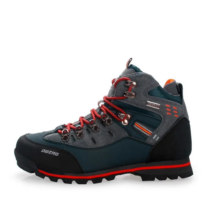 Men Hiking Shoes Waterproof Leather Shoes Climbing & Fishing Boots New Outdoor Sports Trainers High Top Winter Trekking Sneakers