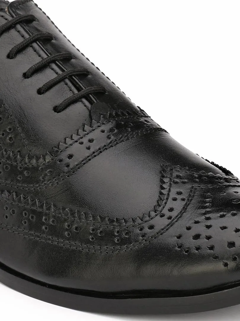 Men's Black Brogue  Original Leather Formal Shoes